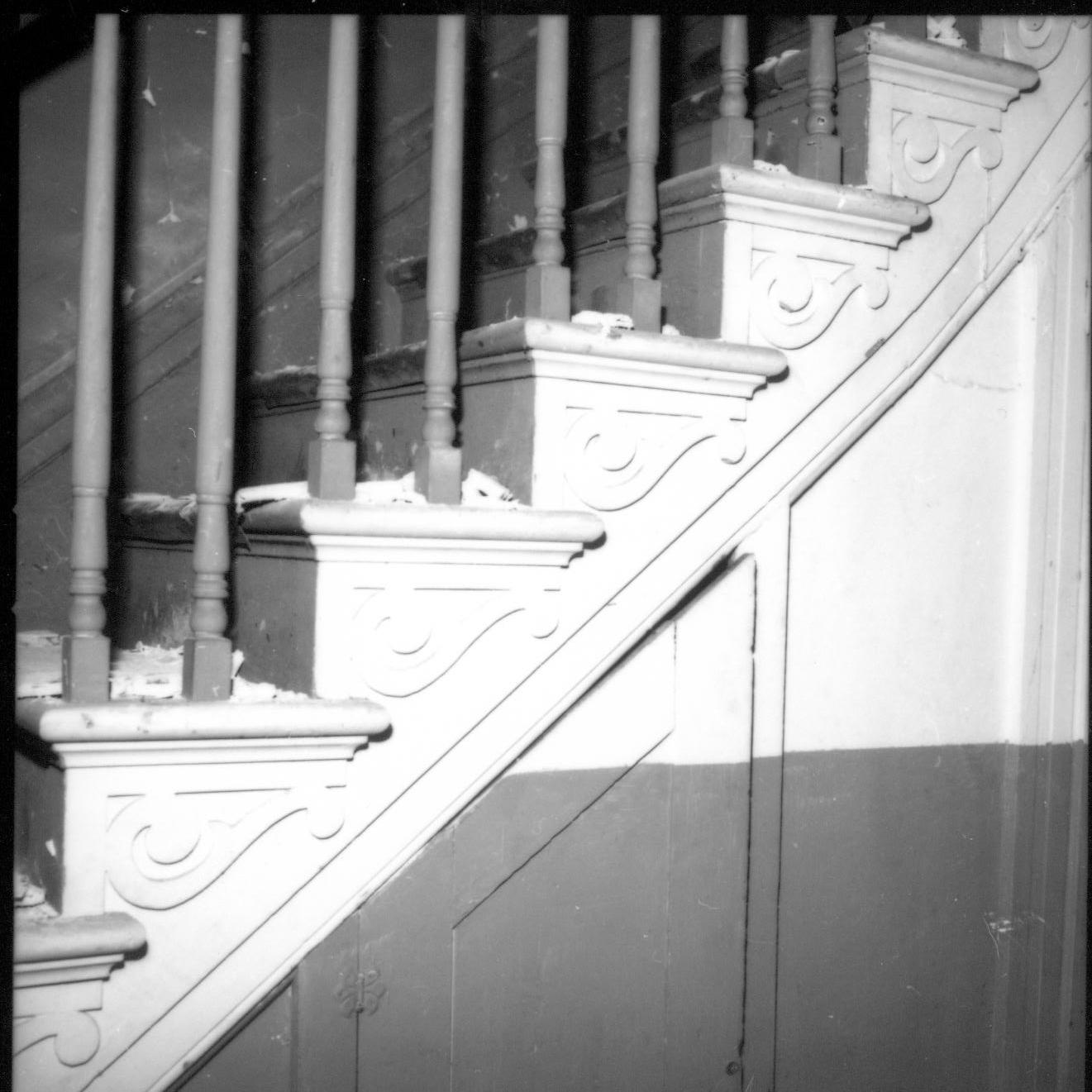 Dubois House Lincoln Home NHS- Dubois House, 6 Dubois House, stairs, railing