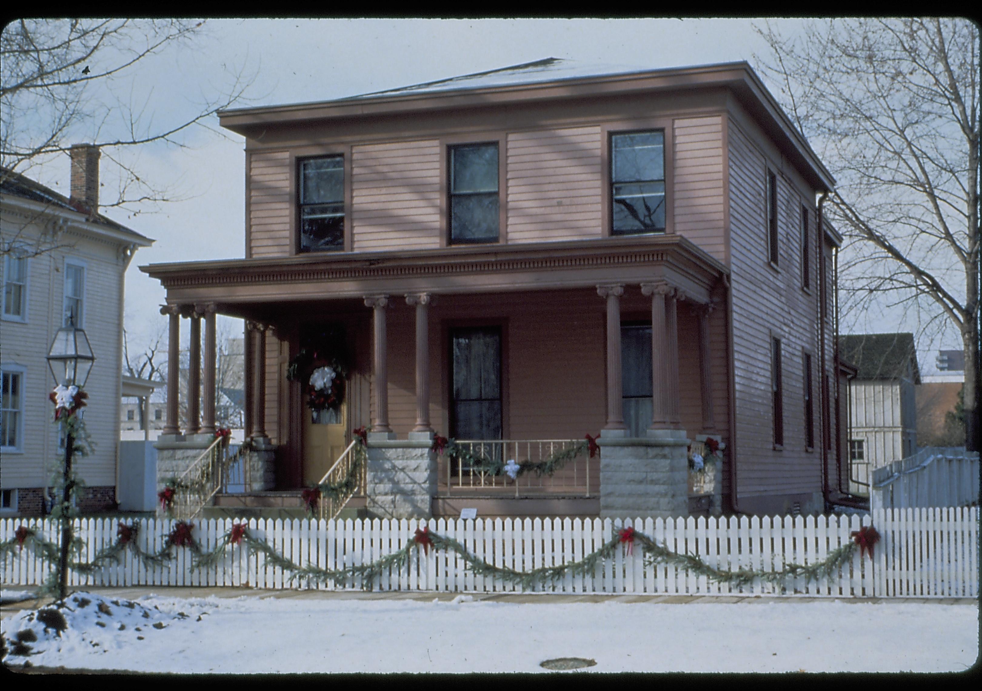 Dubois House Lincoln Home NHS- Dubois House, Beedle House Dubois House, snow