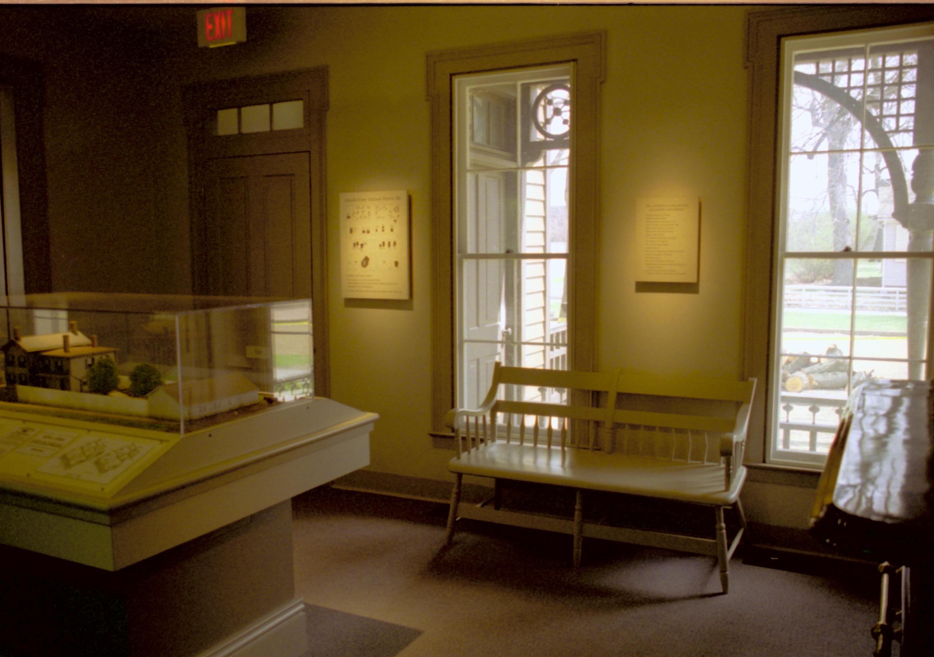 Dean House exhibit Lincoln Home NHS- Dean House exhibit installation Dean House, exhibit