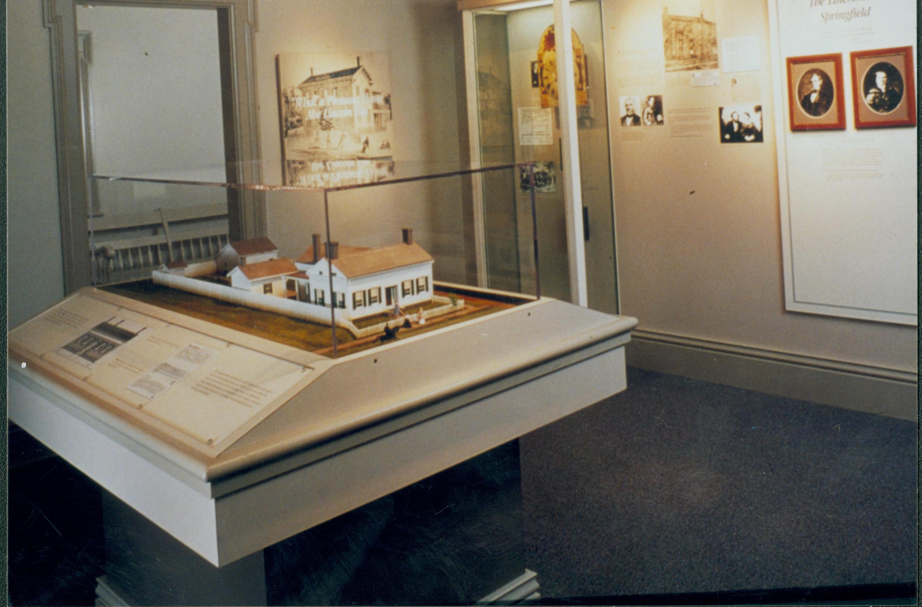 Dean House exhibit Lincoln Home NHS- Dean House exhibit installation Dean House, exhibit