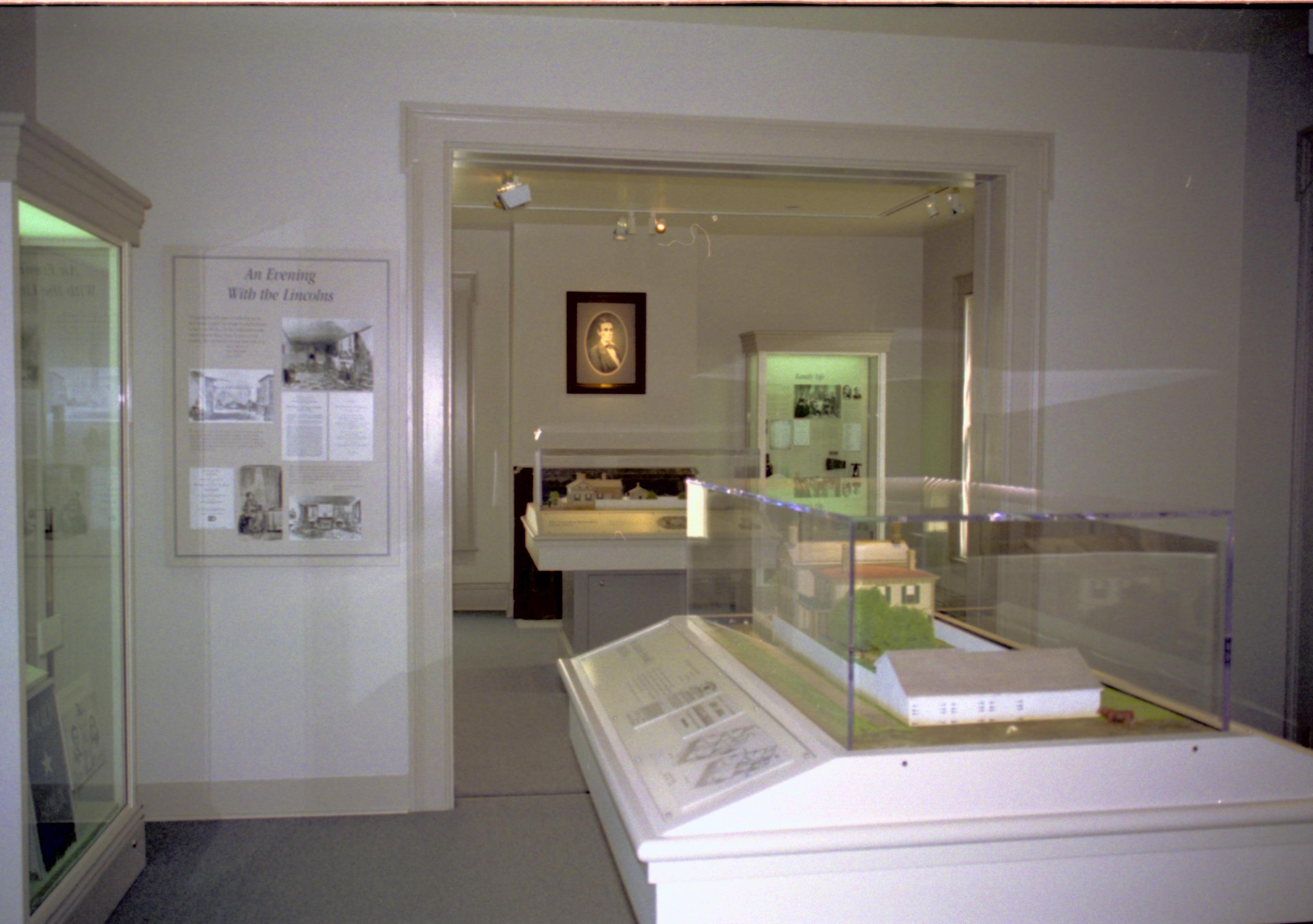 Dean House exhibit Lincoln Home NHS- Dean House exhibit installation Dean House, exhibit