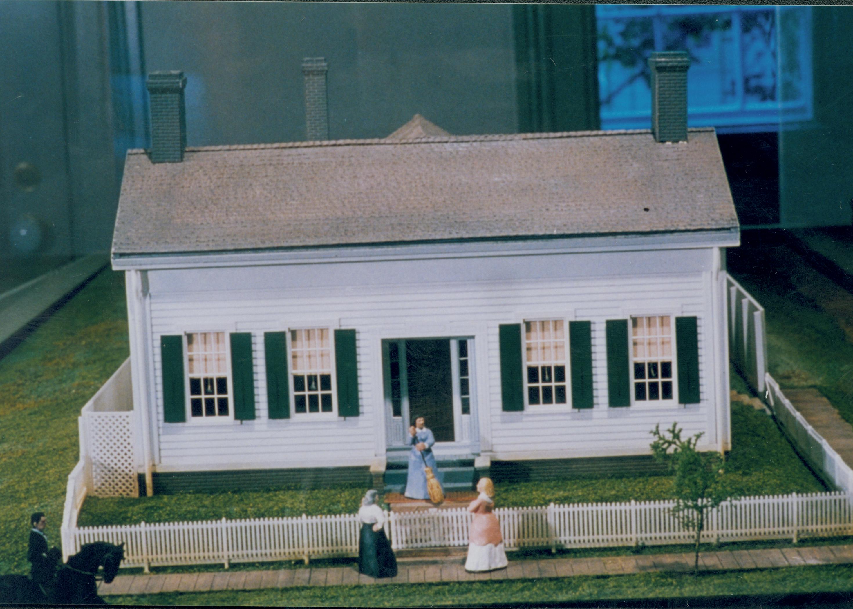 Dean House exhibit Lincoln Home NHS- Dean House exhibit installation Dean House, exhibit