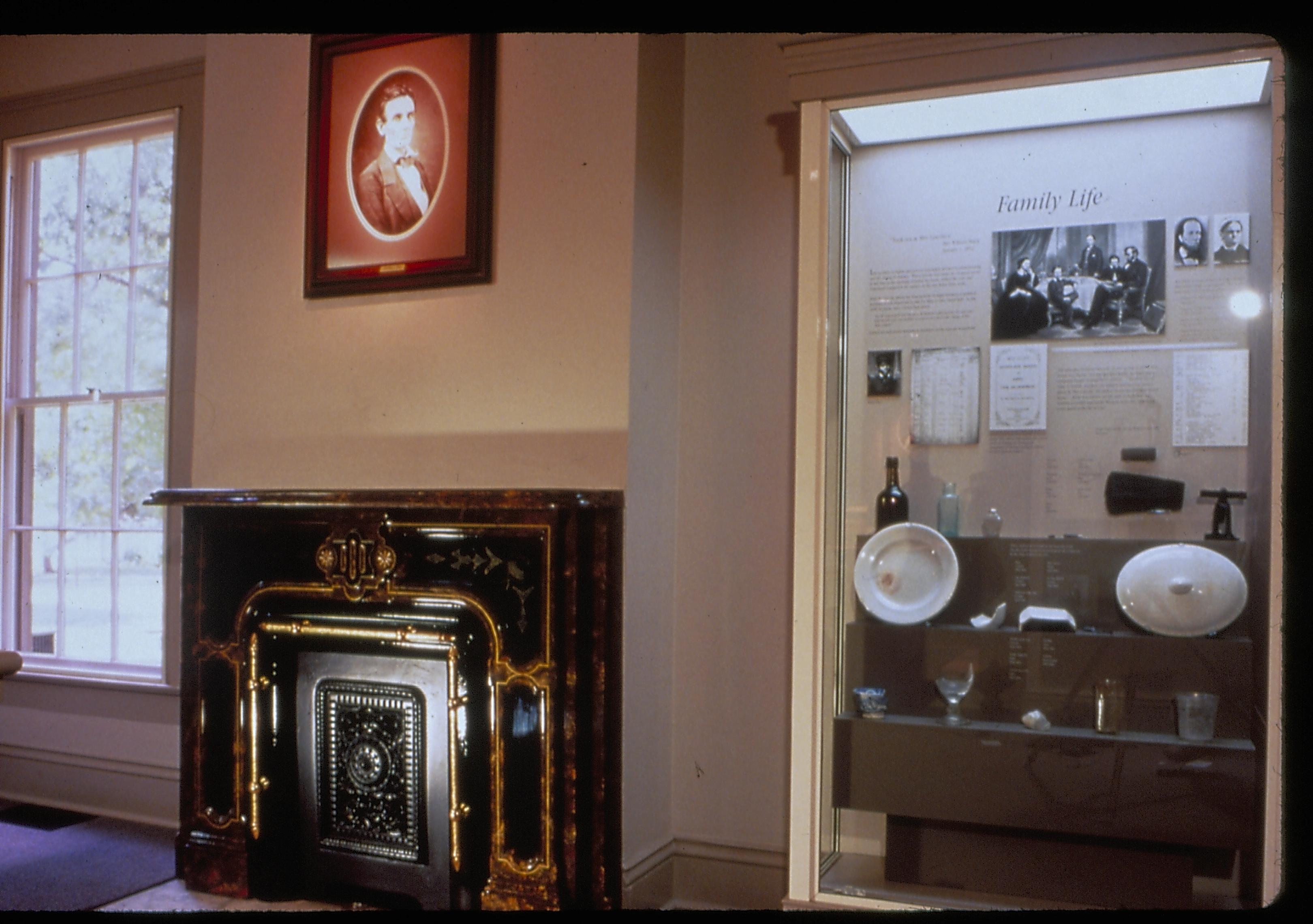 Dean House exhibit Lincoln Home NHS- Dean House exhibit installation Dean House, exhibit