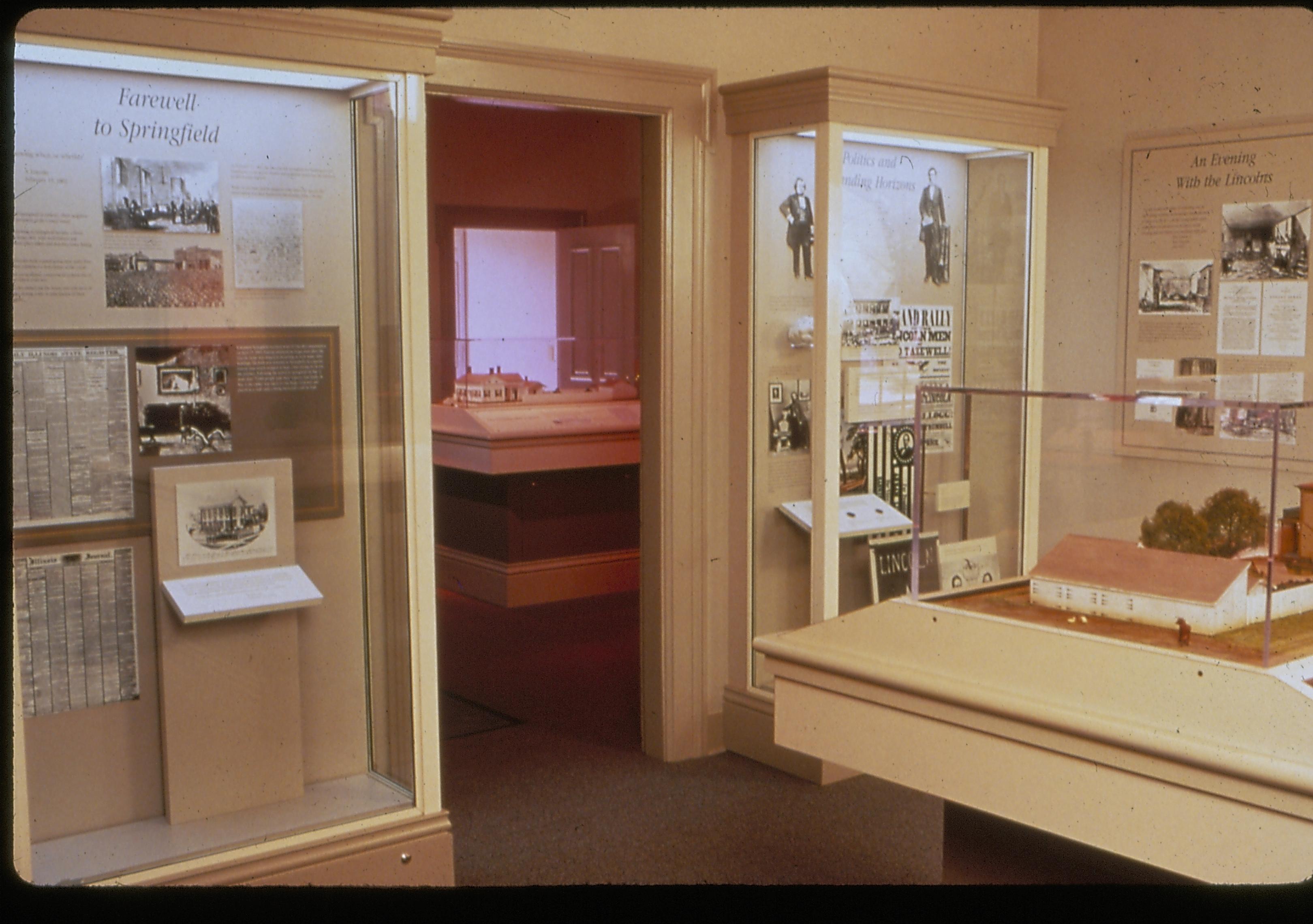 Dean House exhibit Lincoln Home NHS- Dean House exhibit installation Dean House, exhibit