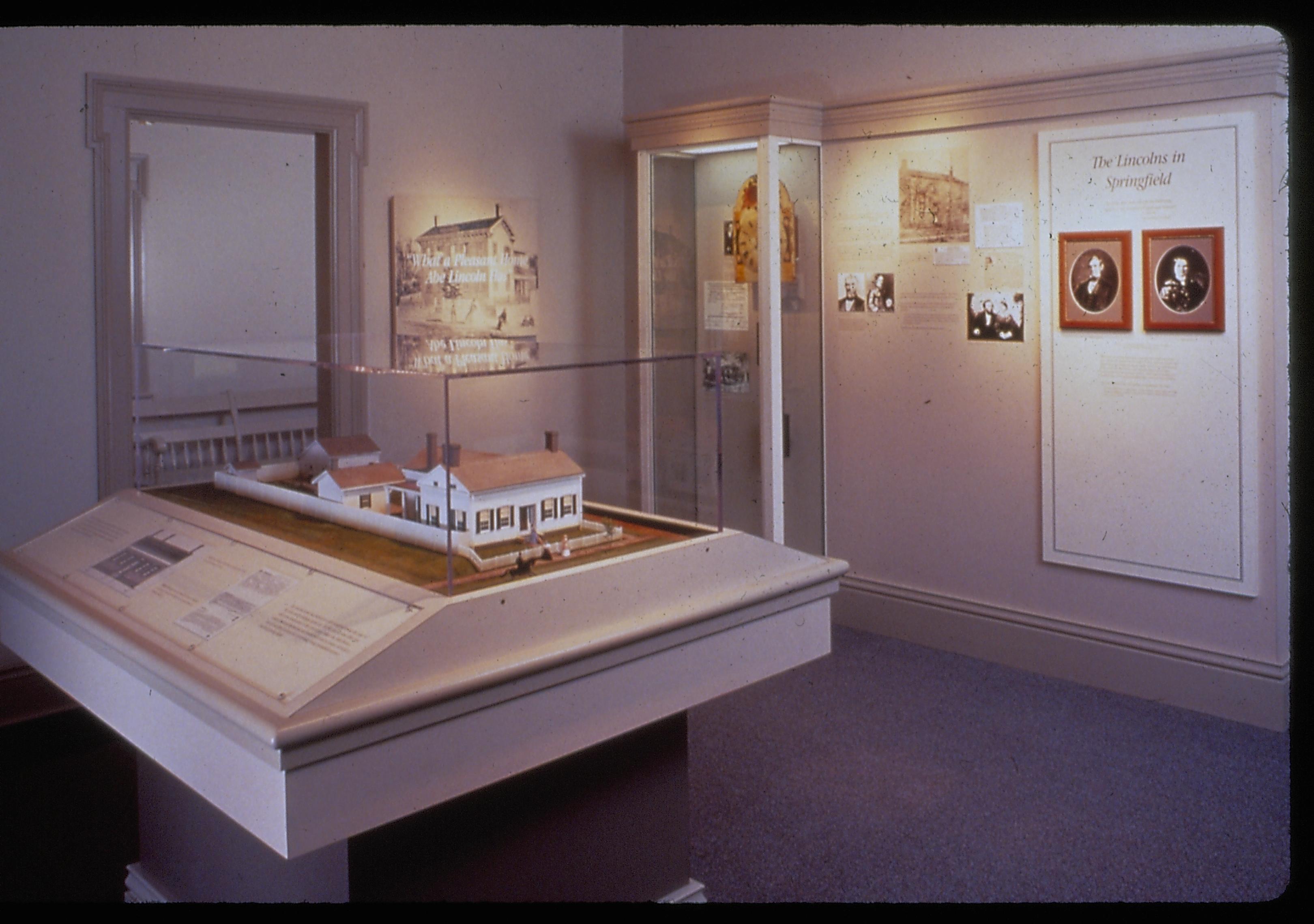 Dean House exhibit Lincoln Home NHS- Dean House exhibit installation Dean House, exhibit