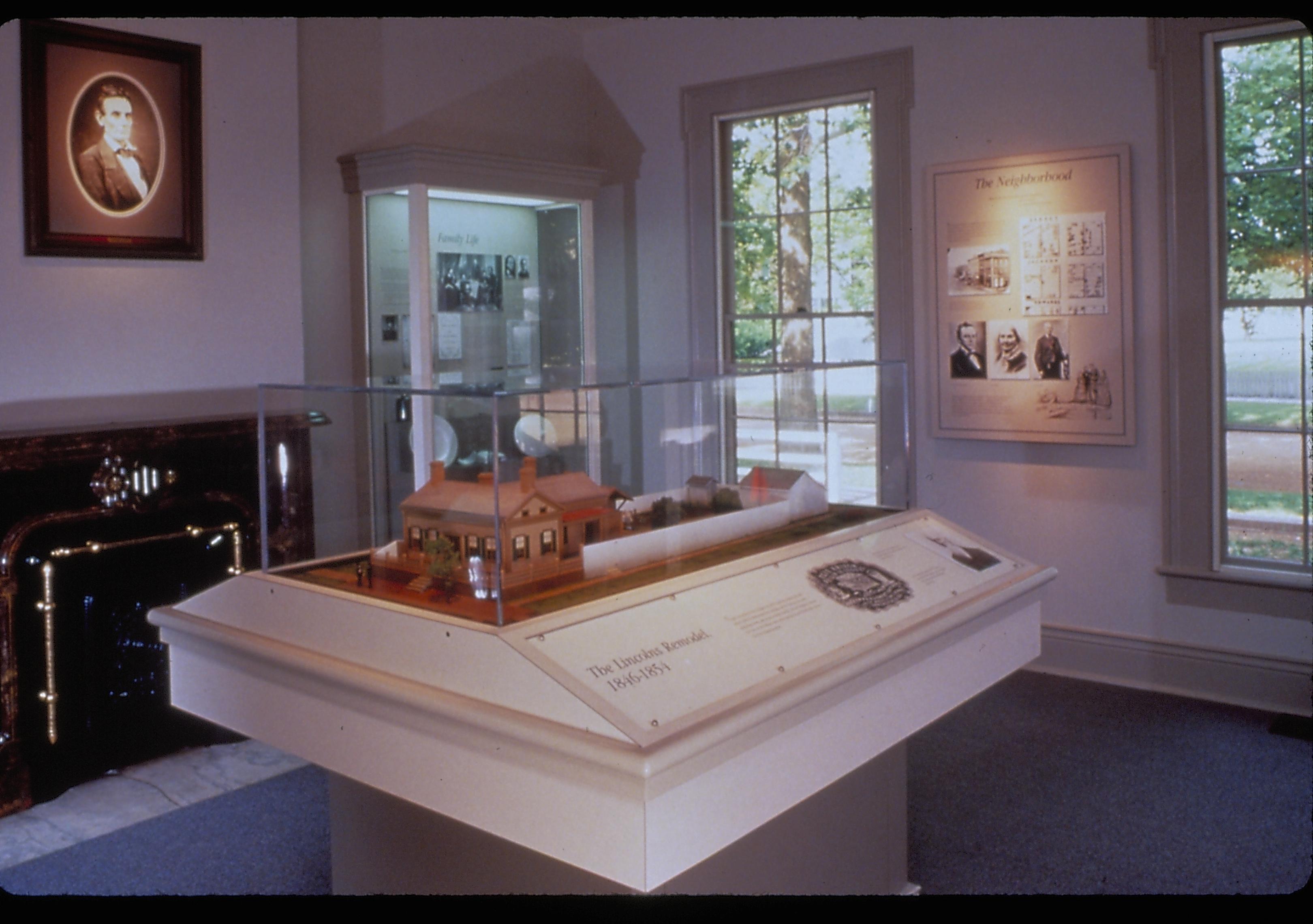 Dean House exhibit Lincoln Home NHS- Dean House exhibit installation Dean House, exhibit
