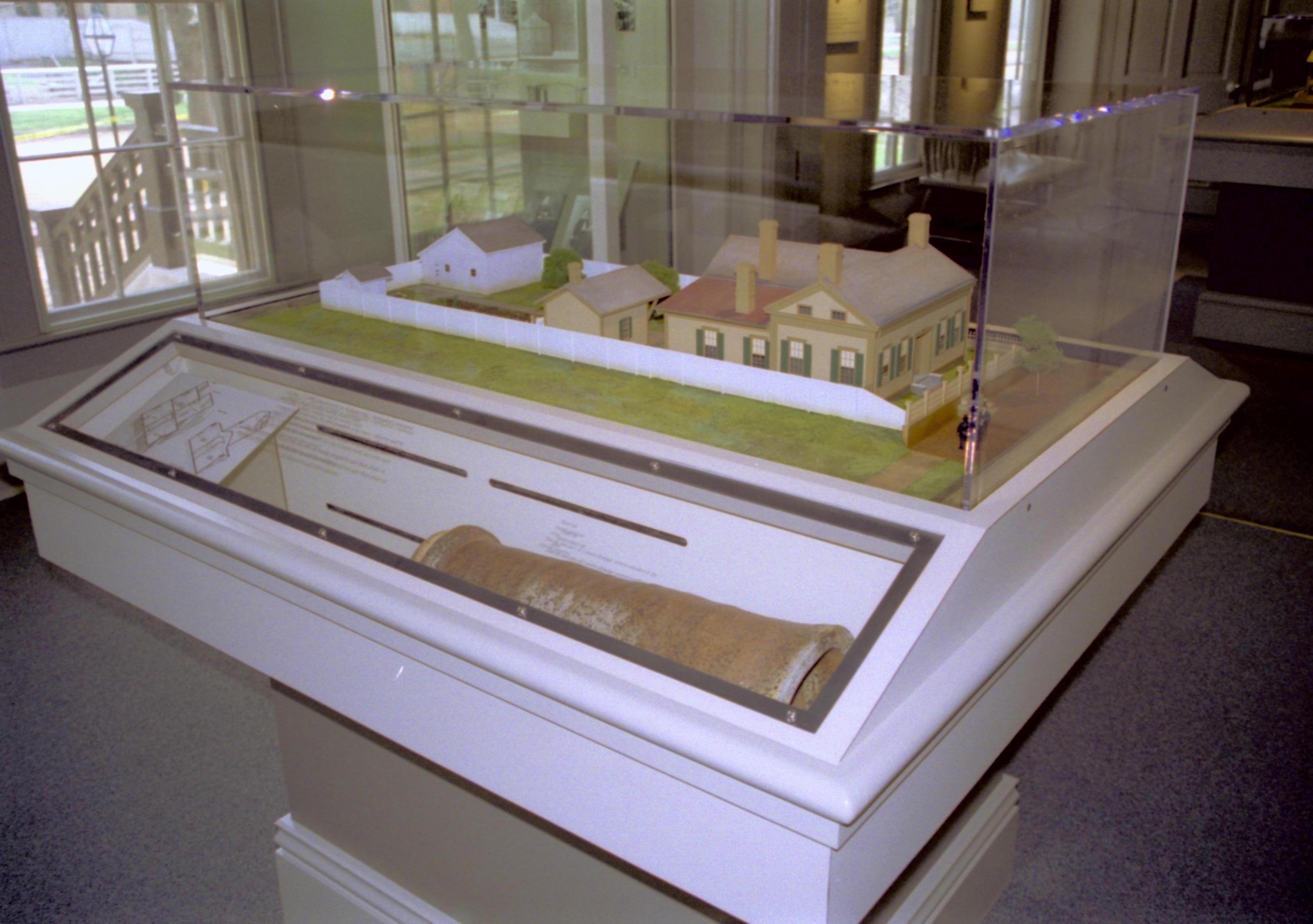 Dean House exhibit Lincoln Home NHS- Dean House exhibit installation Dean House, exhibit