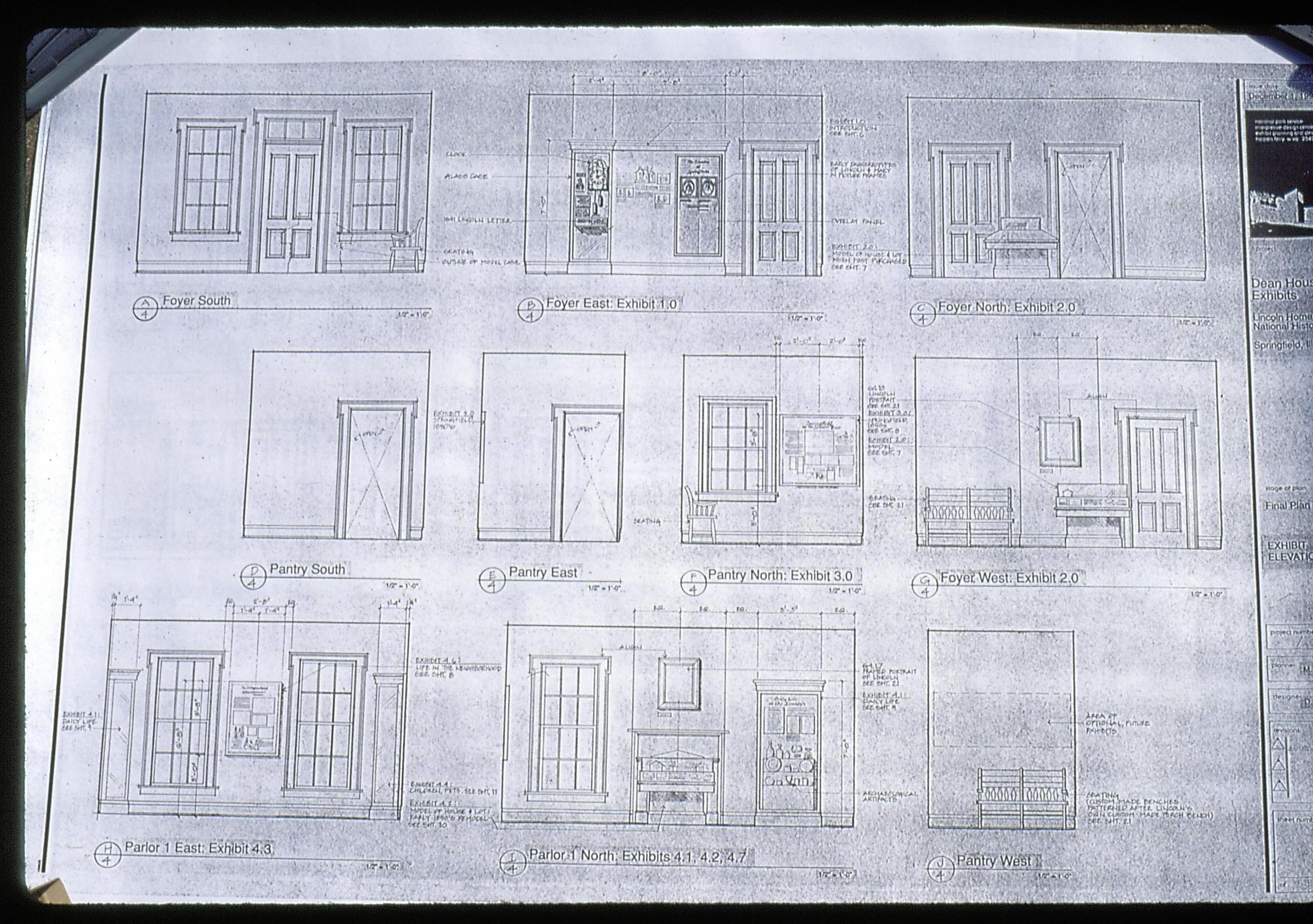 Dean House Lincoln Home NHS- Dean House, park documents, 22 Dean House, plan