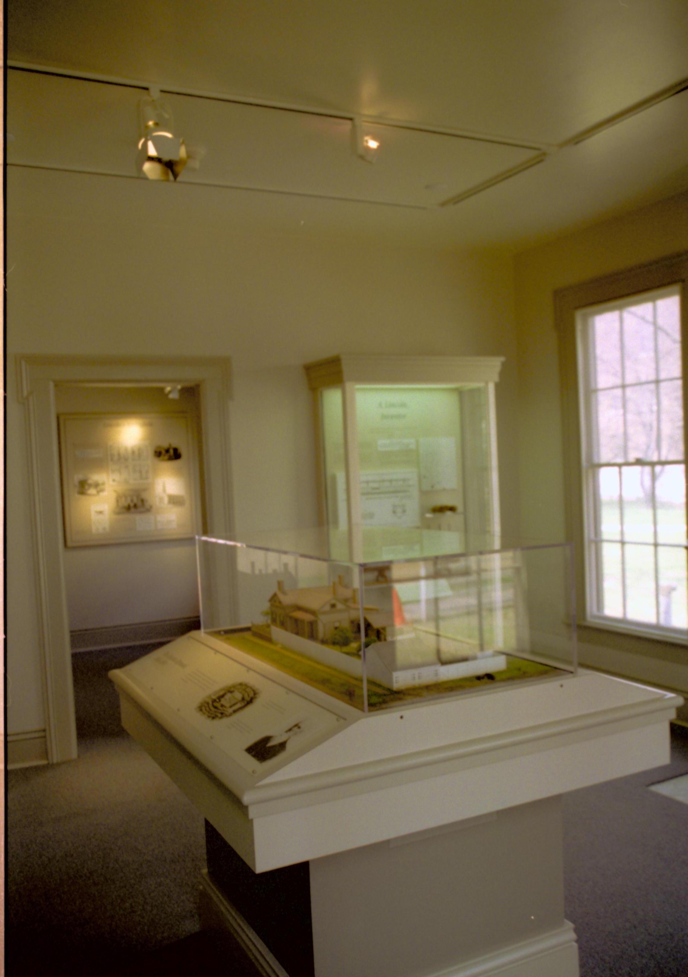 Dean House exhibit Lincoln Home NHS- Dean House exhibit installation Dean House, exhibit