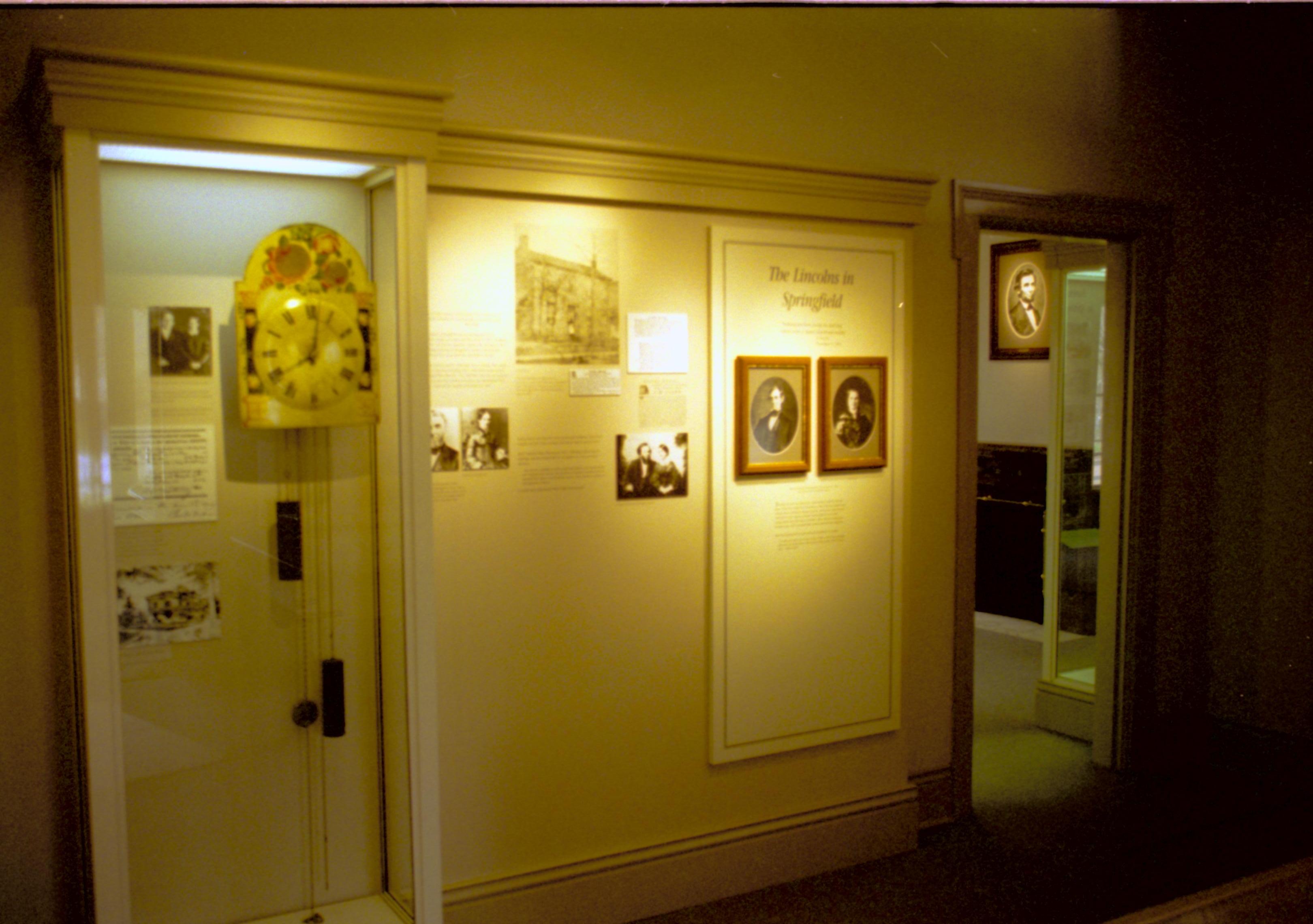 Dean House exhibit Lincoln Home NHS- Dean House exhibit installation Dean House, exhibit