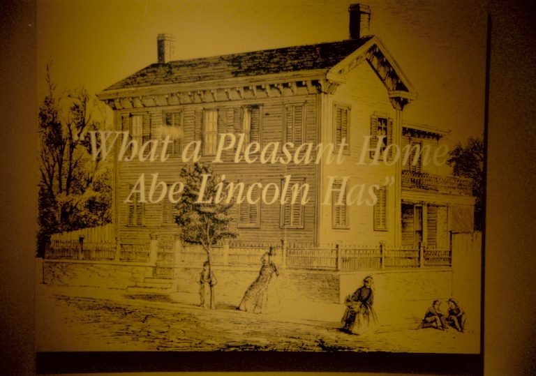 Dean House exhibit Lincoln Home NHS- Dean House exhibit installation Dean House, exhibit