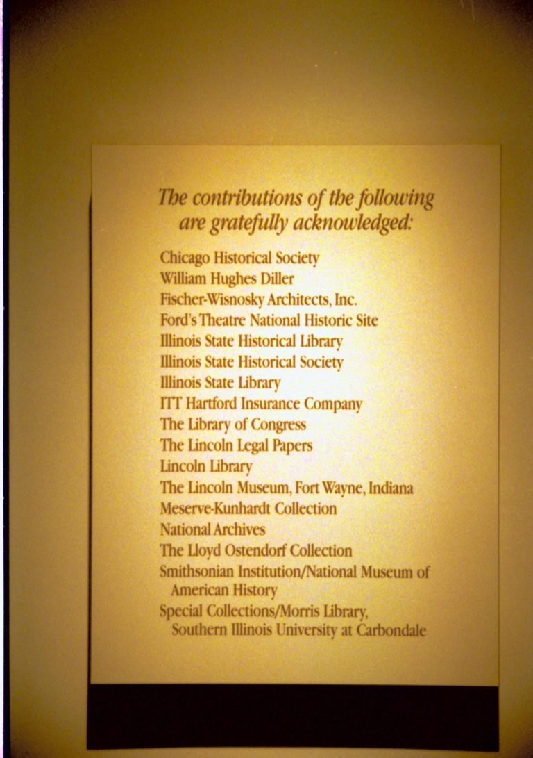 Dean House exhibit Lincoln Home NHS- Dean House exhibit installation Dean House, exhibit