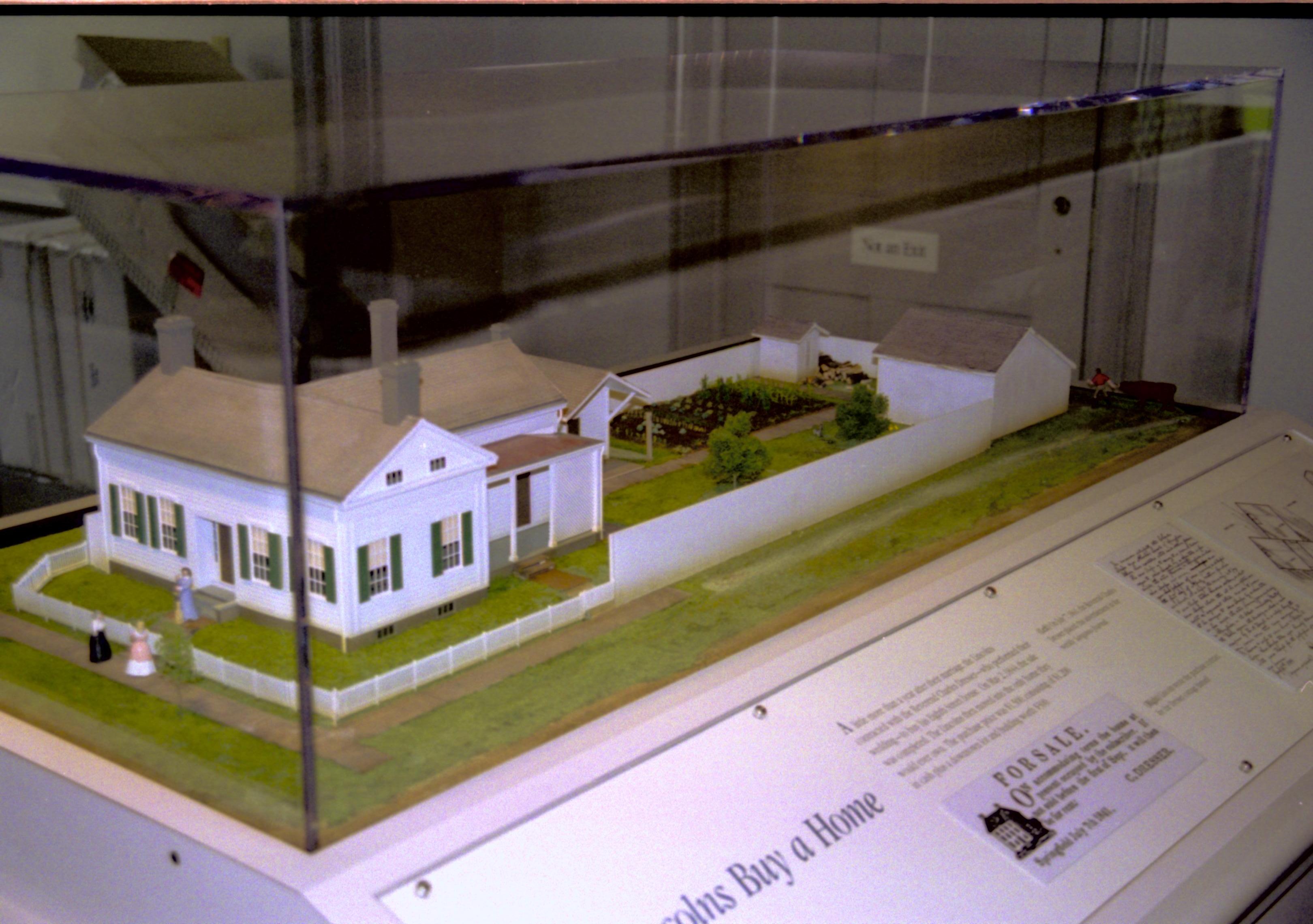 Dean House exhibit Lincoln Home NHS- Dean House exhibit installation Dean House, exhibit