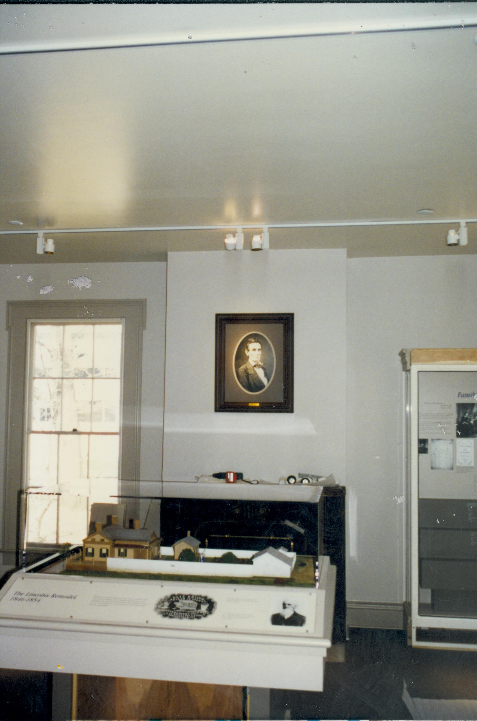 Dean House exhibit Lincoln Home NHS- Dean House exhibit installation Dean House, exhibit