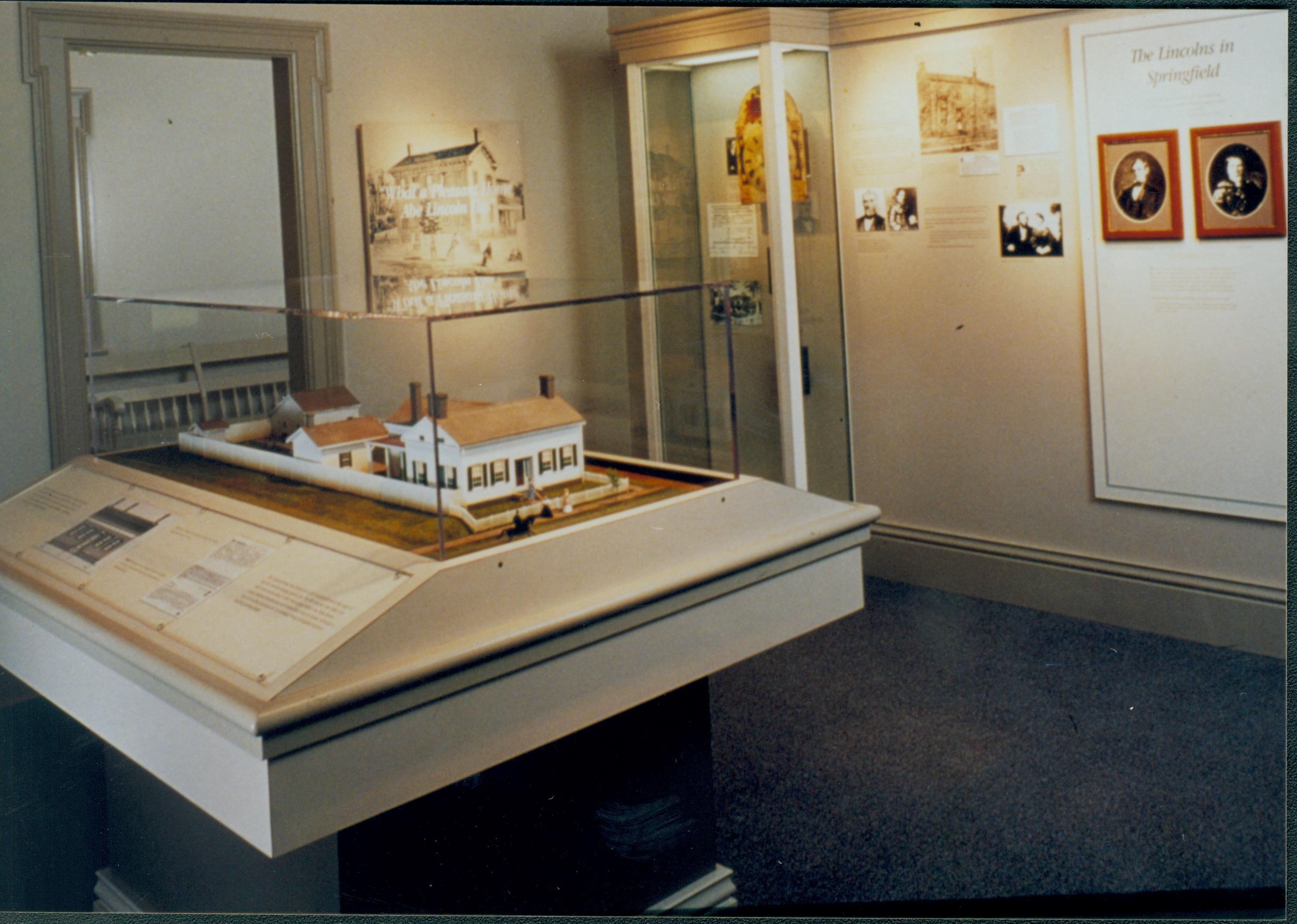 Dean House exhibit Lincoln Home NHS- Dean House exhibit installation Dean House, exhibit