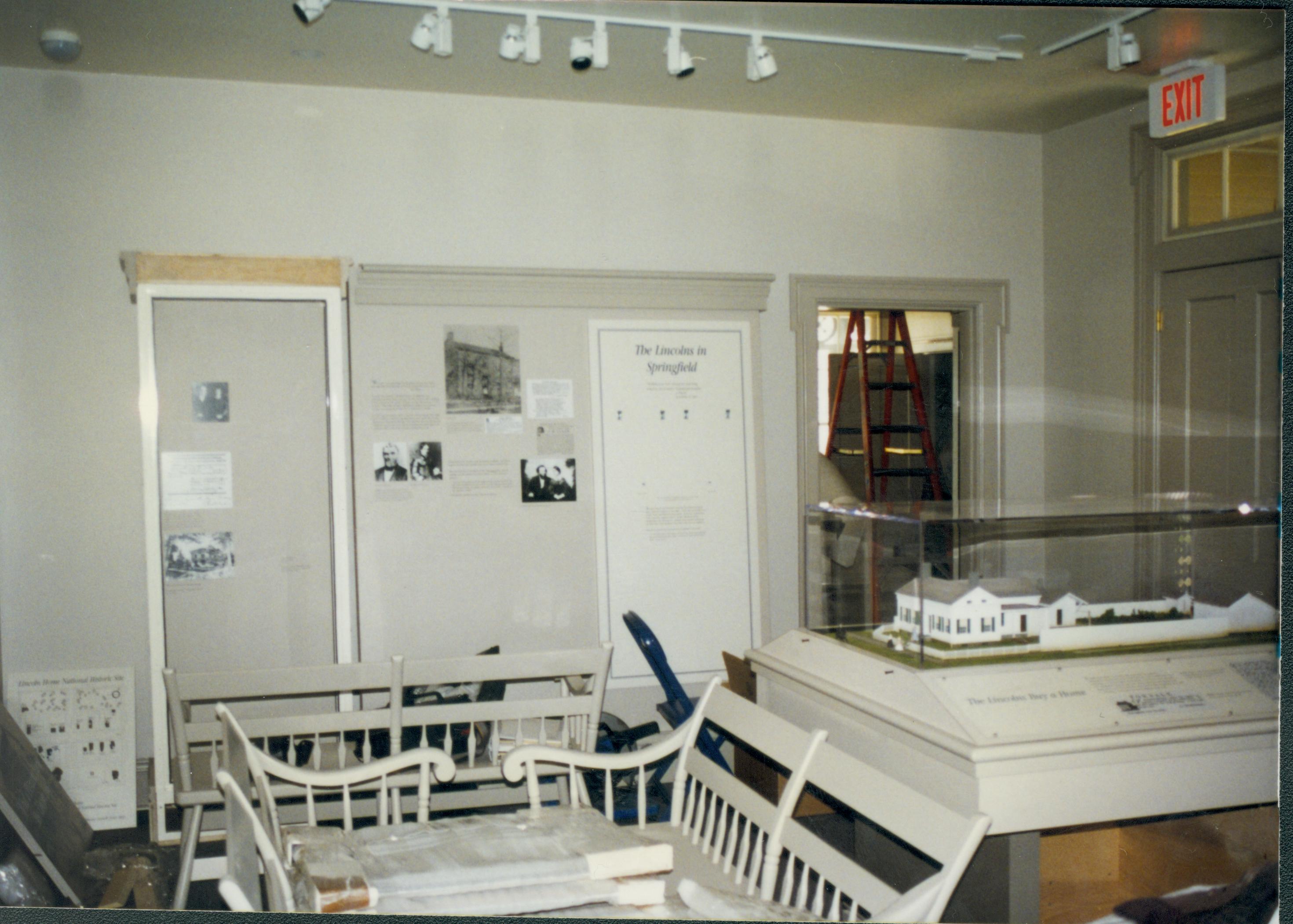 Dean House exhibit Lincoln Home NHS- Dean House exhibit installation Dean House, exhibit