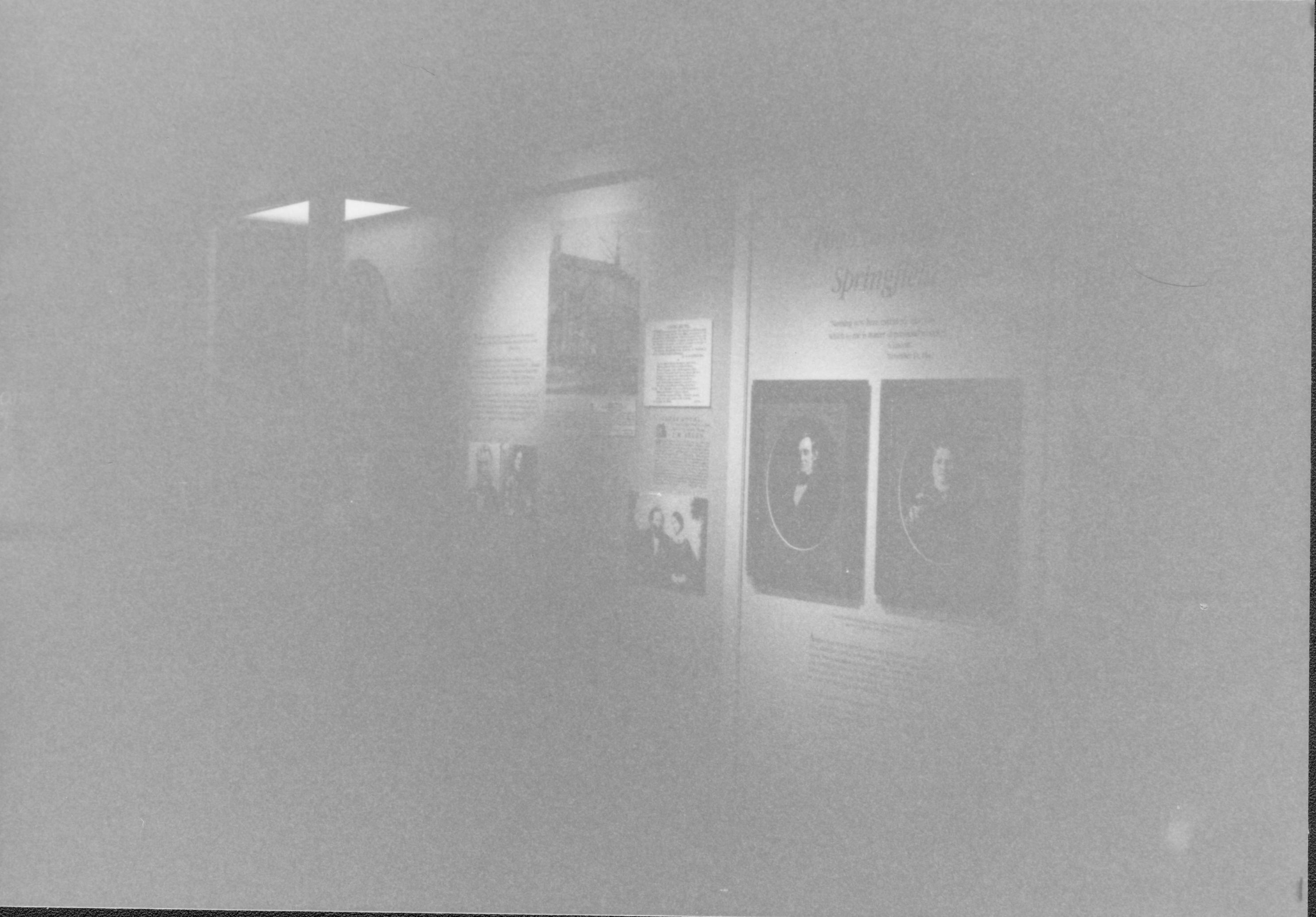 Dean House exhibit Lincoln Home NHS- Dean House exhibit installation Dean House, exhibit