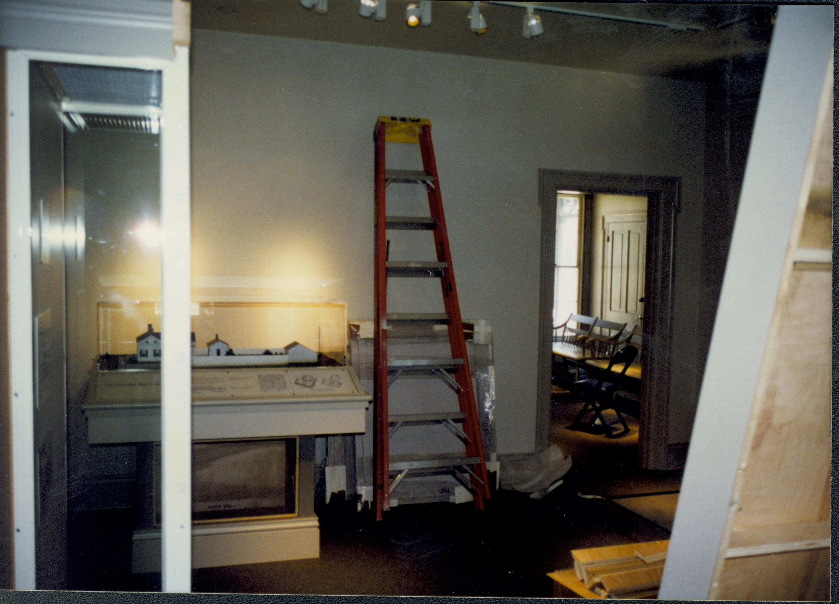 Dean House exhibit Lincoln Home NHS- Dean House exhibit installation Dean House, exhibit