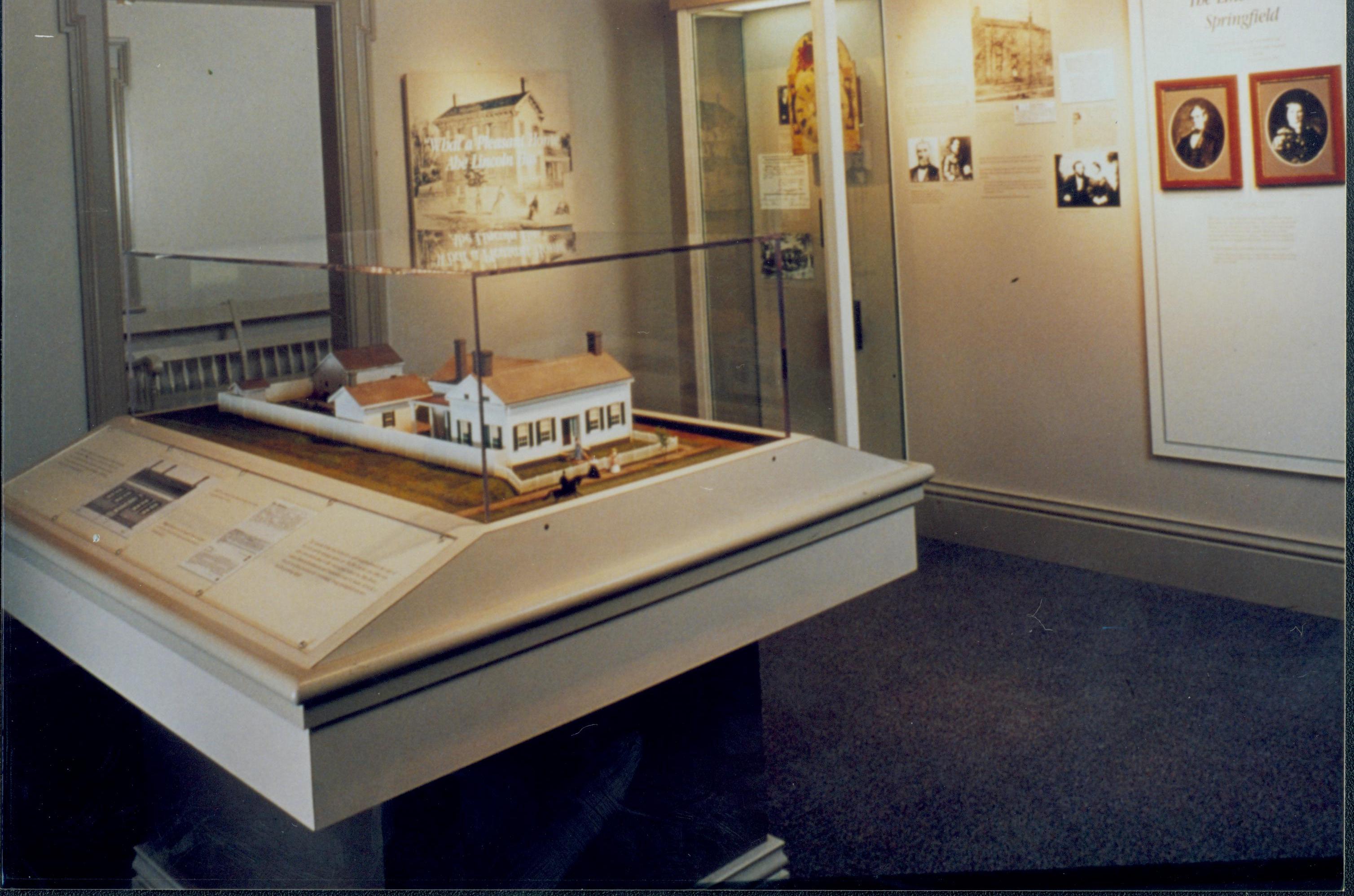 Dean House exhibit Lincoln Home NHS- Dean House exhibit installation Dean House, exhibit