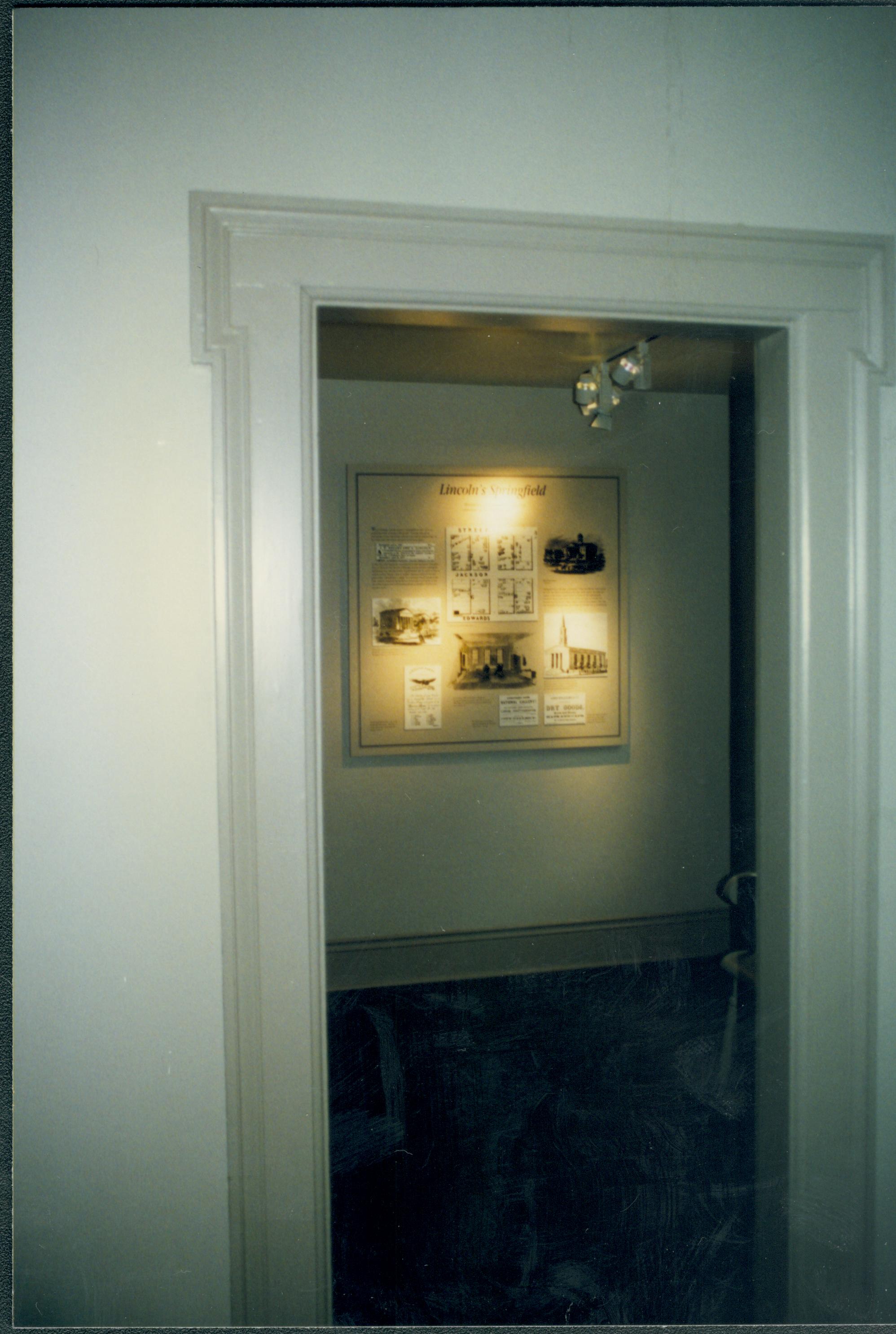 Dean House exhibit Lincoln Home NHS- Dean House exhibit installation Dean House, exhibit