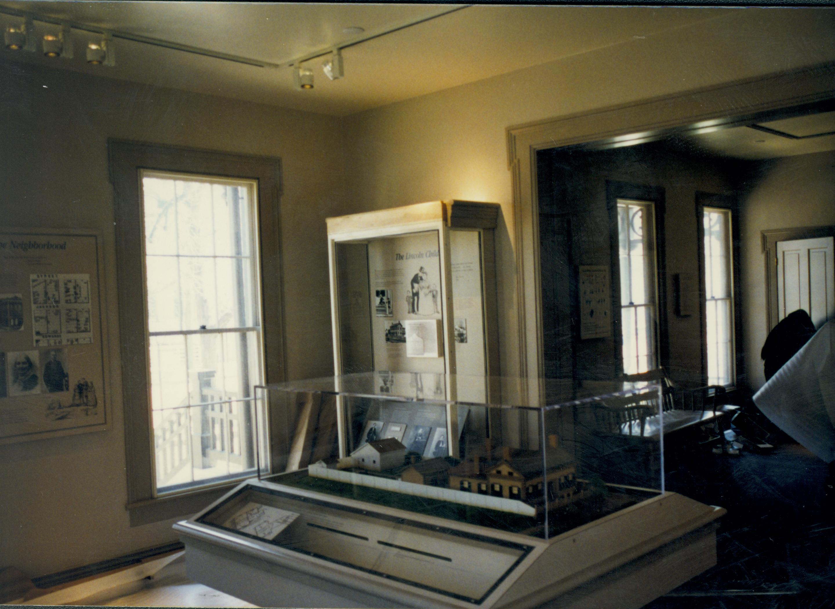 Dean House exhibit Lincoln Home NHS- Dean House exhibit installation Dean House, exhibit