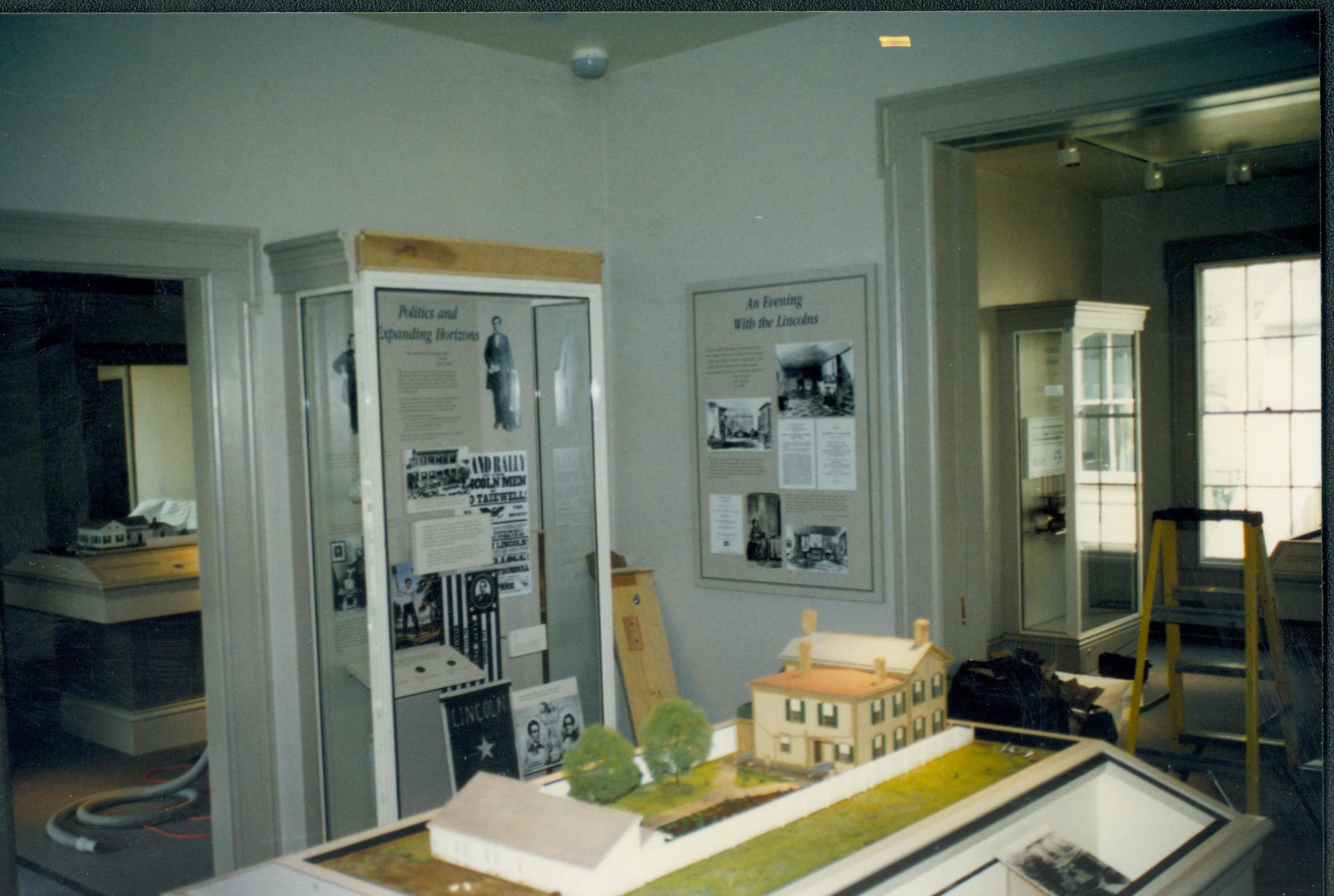 Dean House exhibit Lincoln Home NHS- Dean House exhibit installation Dean House, exhibit
