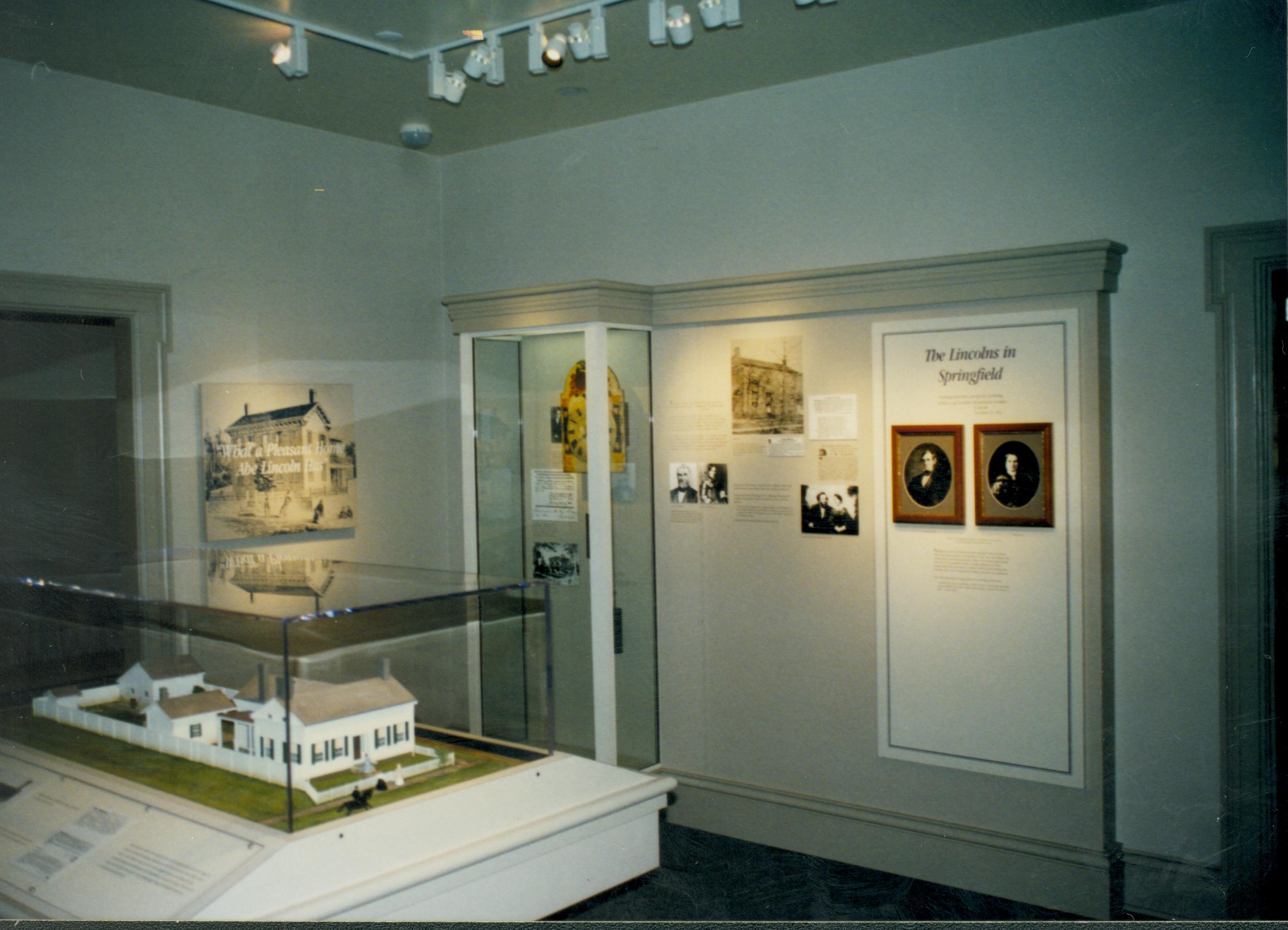 Dean House exhibit Lincoln Home NHS- Dean House exhibit installation Dean House, exhibit