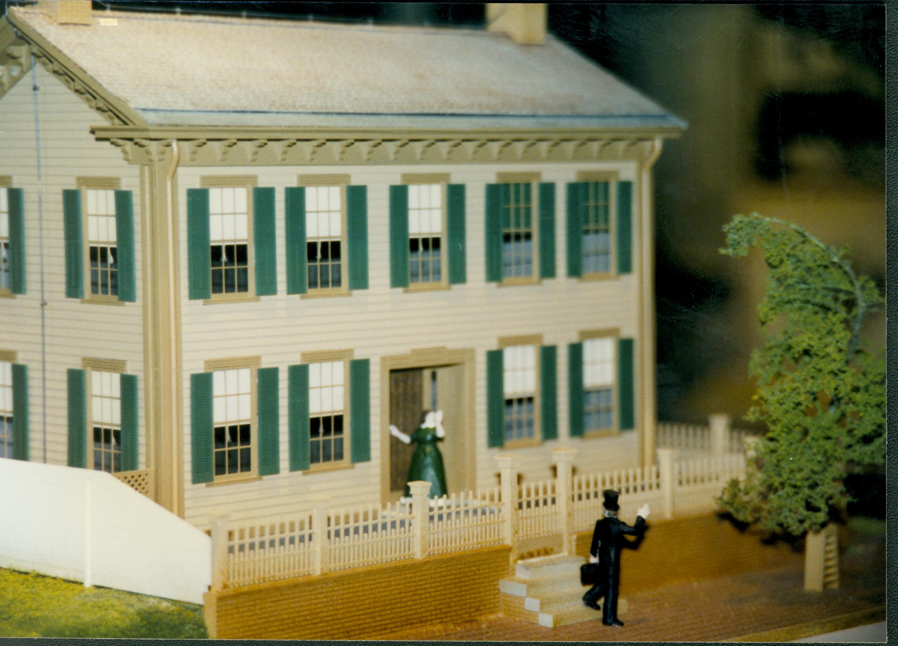 Dean House exhibit Lincoln Home NHS- Dean House exhibit installation Dean House, exhibit