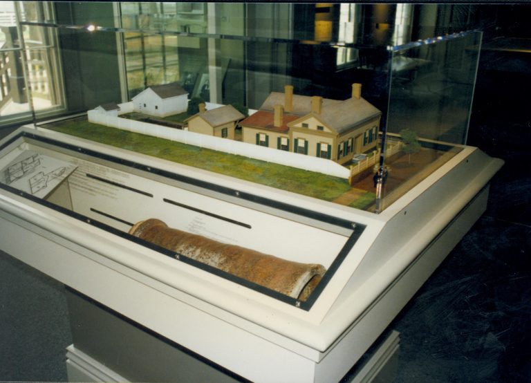 Dean House exhibit Lincoln Home NHS- Dean House exhibit installation Dean House, exhibit