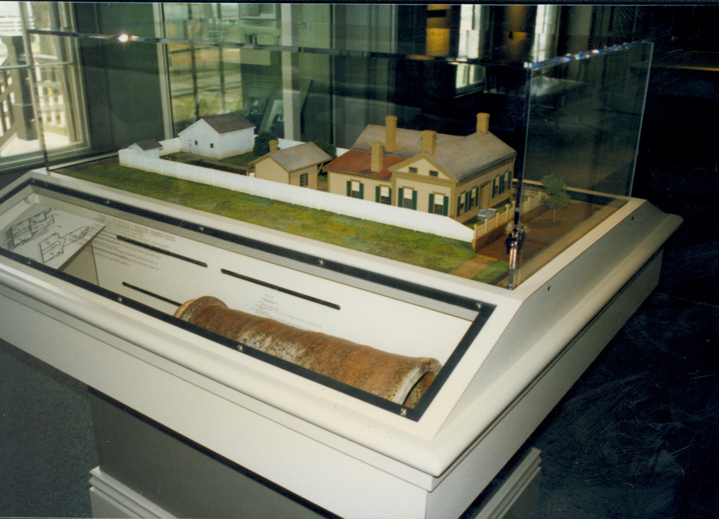 Dean House exhibit Lincoln Home NHS- Dean House exhibit installation Dean House, exhibit