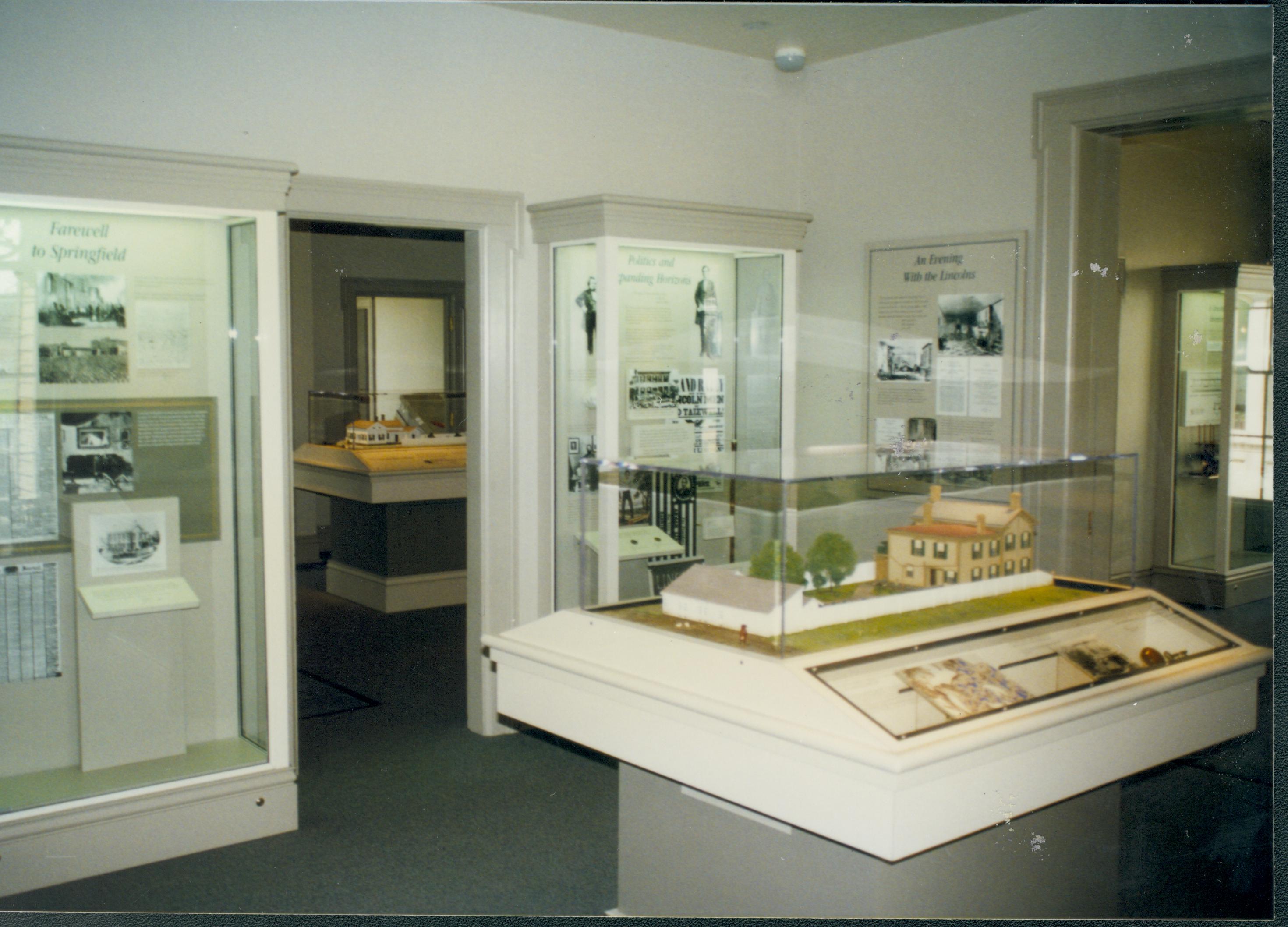 Dean House exhibit Lincoln Home NHS- Dean House exhibit installation Dean House, exhibit