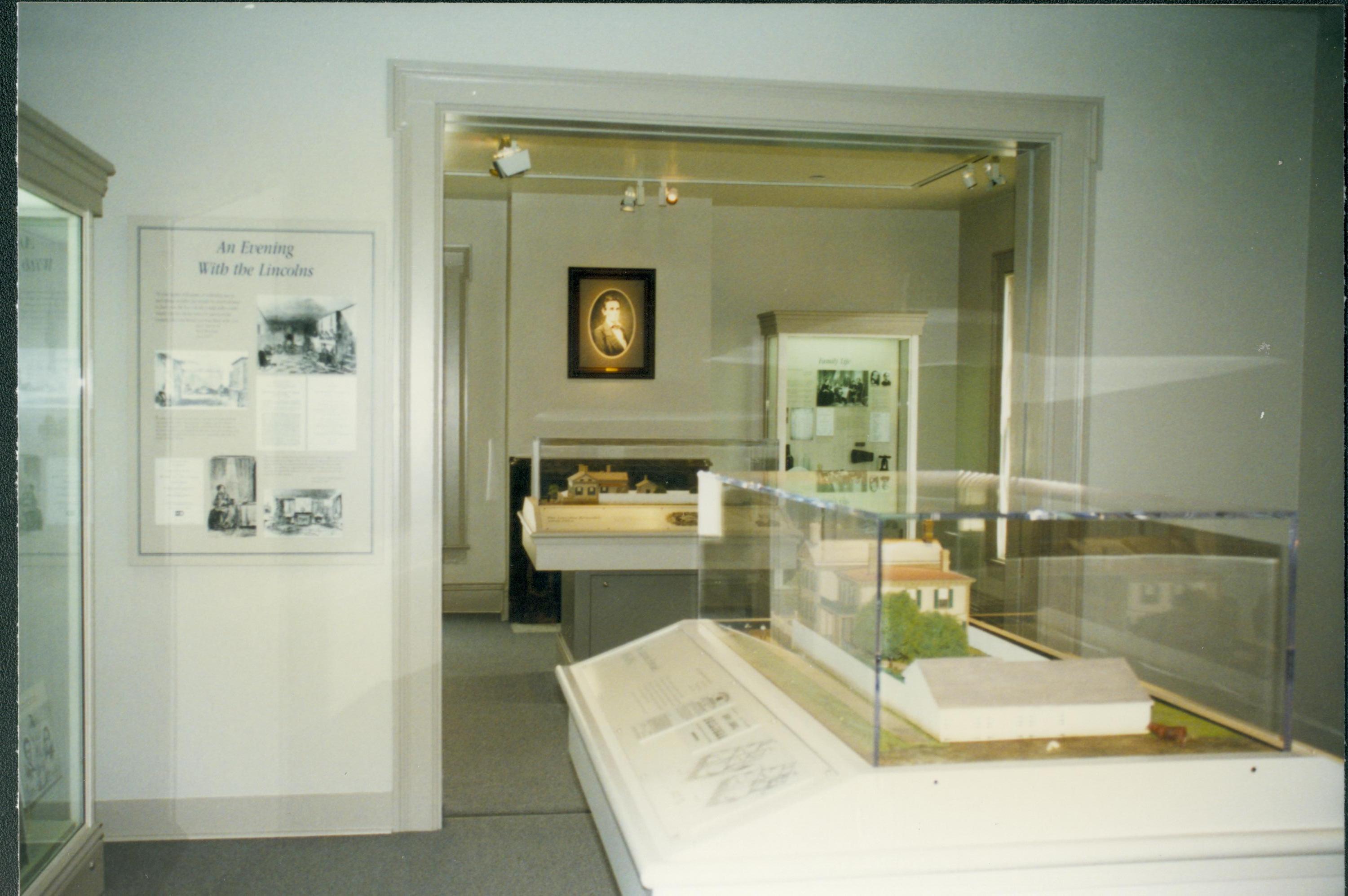 Dean House exhibit Lincoln Home NHS- Dean House exhibit installation Dean House, exhibit