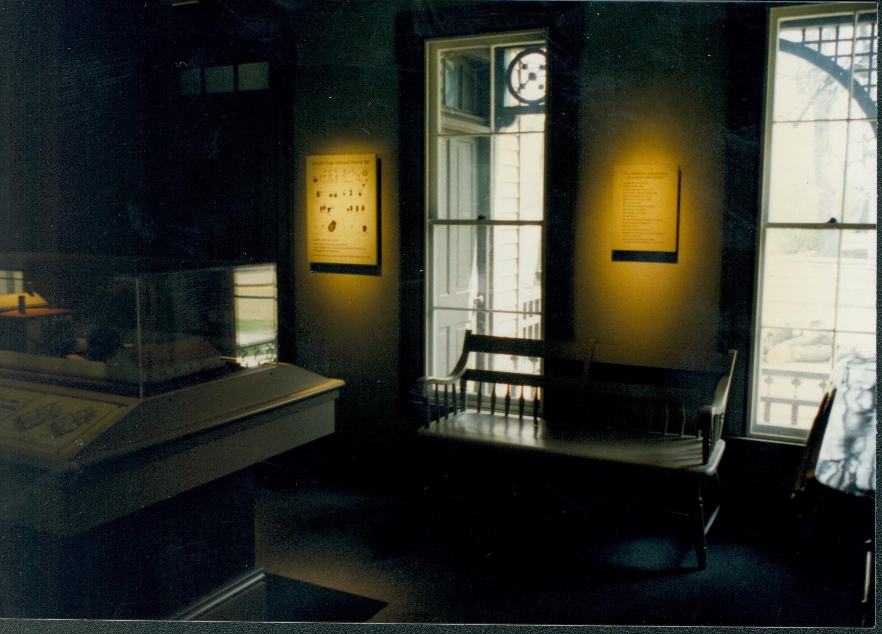 Dean House exhibit Lincoln Home NHS- Dean House exhibit installation Dean House, exhibit