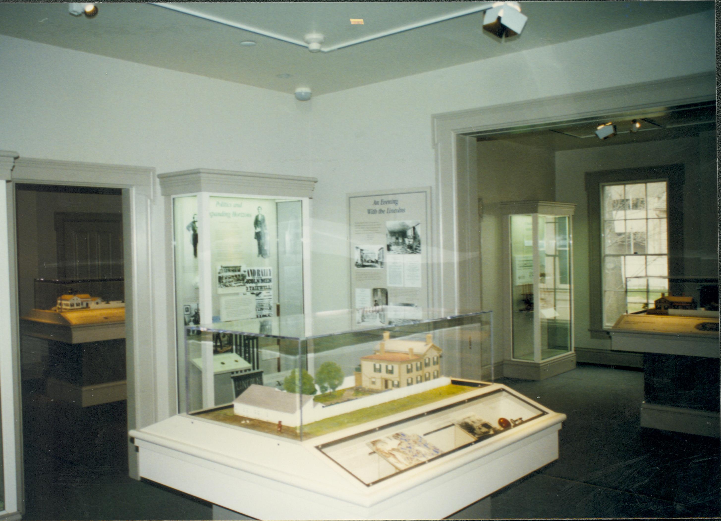 Dean House exhibit Lincoln Home NHS- Dean House exhibit installation Dean House, exhibit