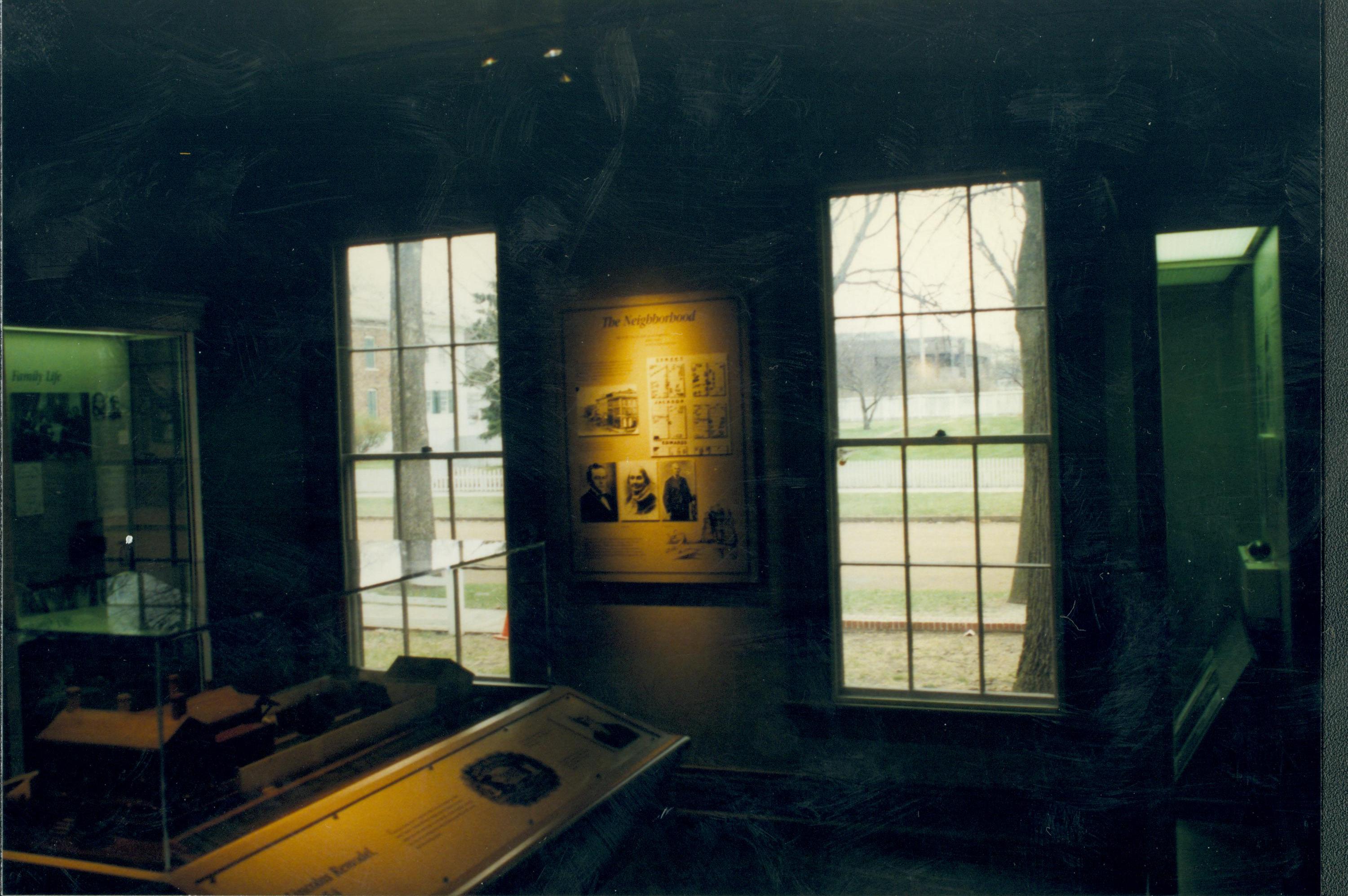 Dean House exhibit Lincoln Home NHS- Dean House exhibit installation Dean House, exhibit