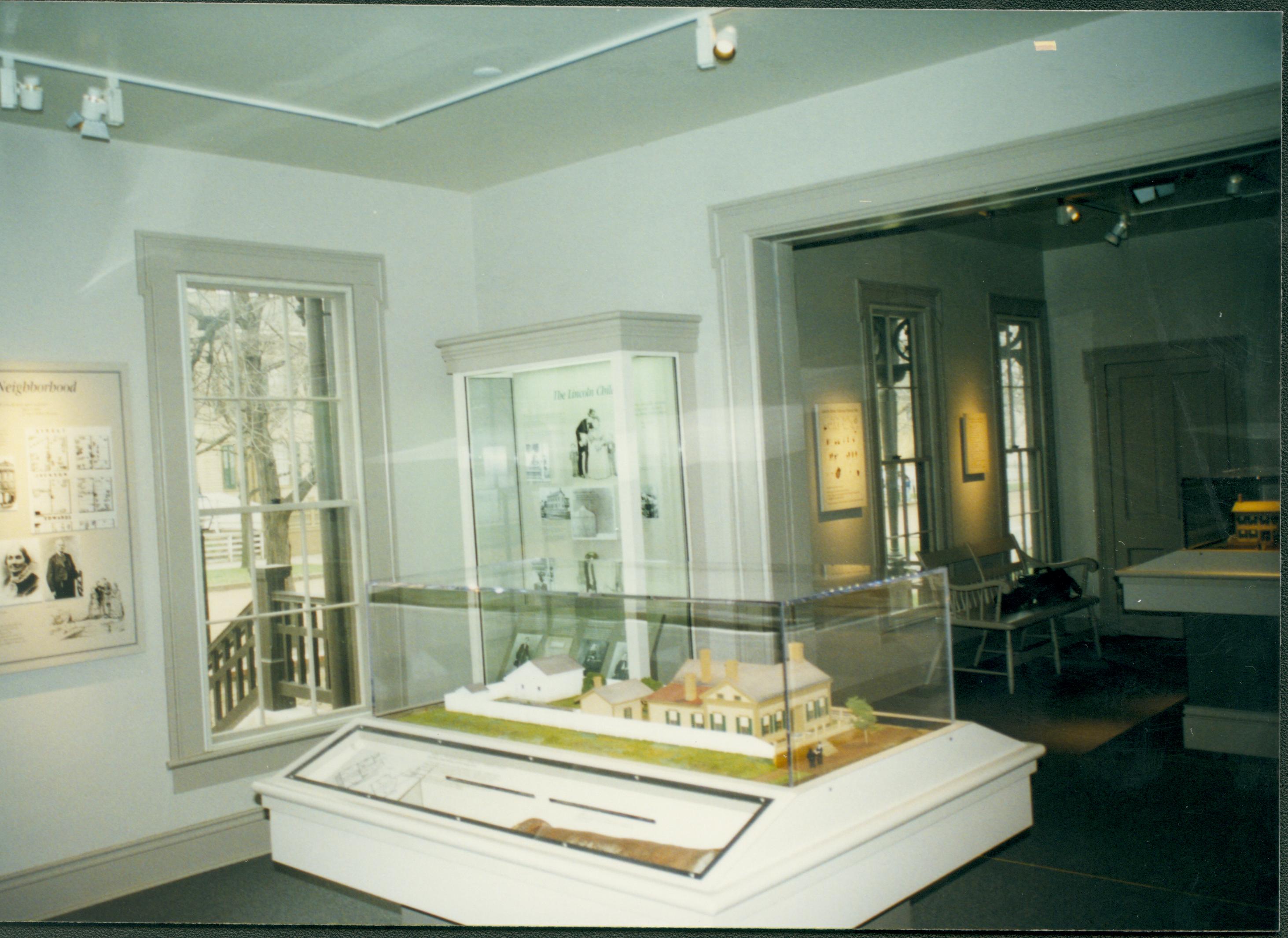 Dean House exhibit Lincoln Home NHS- Dean House exhibit installation Dean House, exhibit