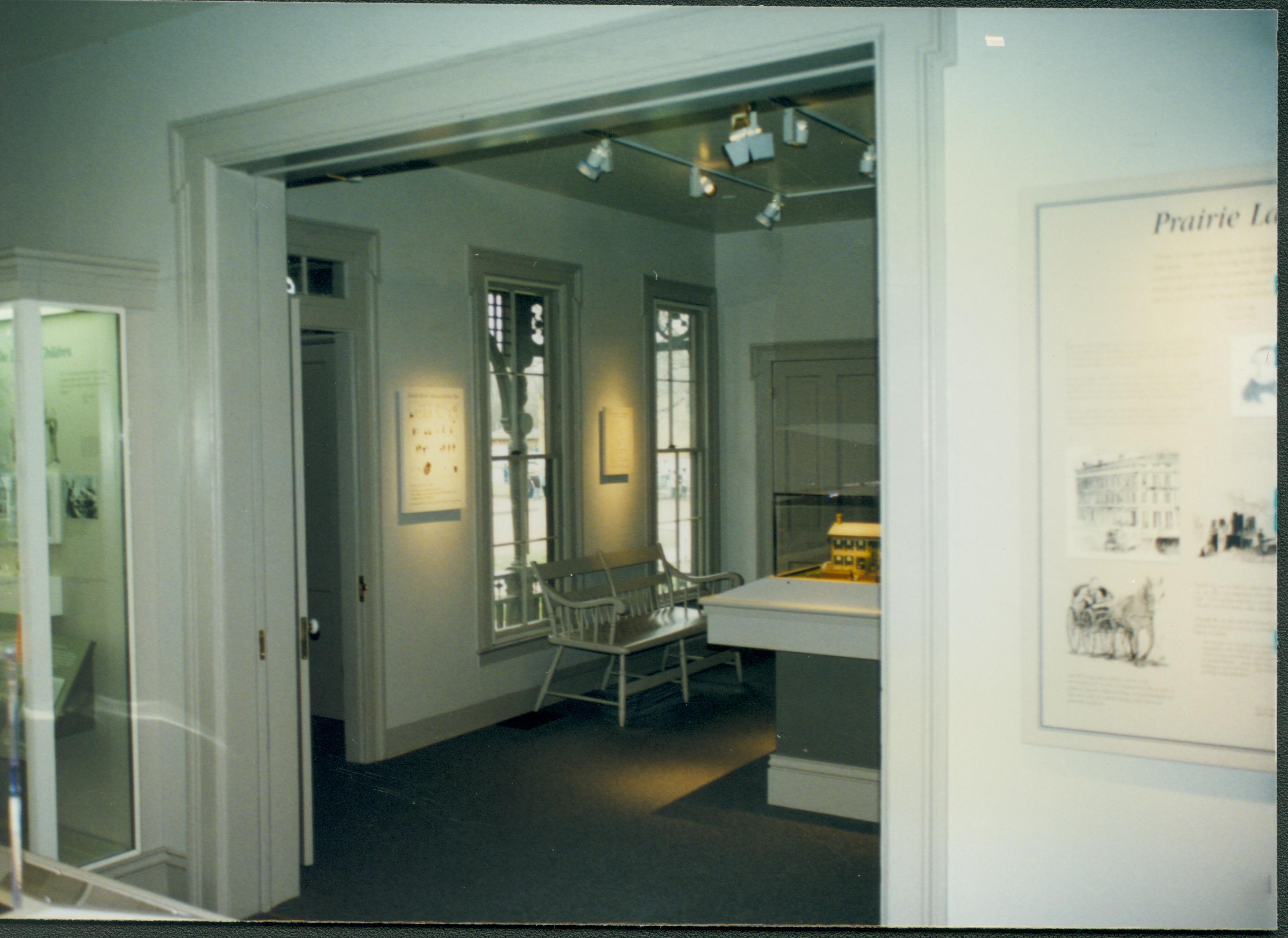 Dean House exhibit Lincoln Home NHS- Dean House exhibit installation Dean House, exhibit