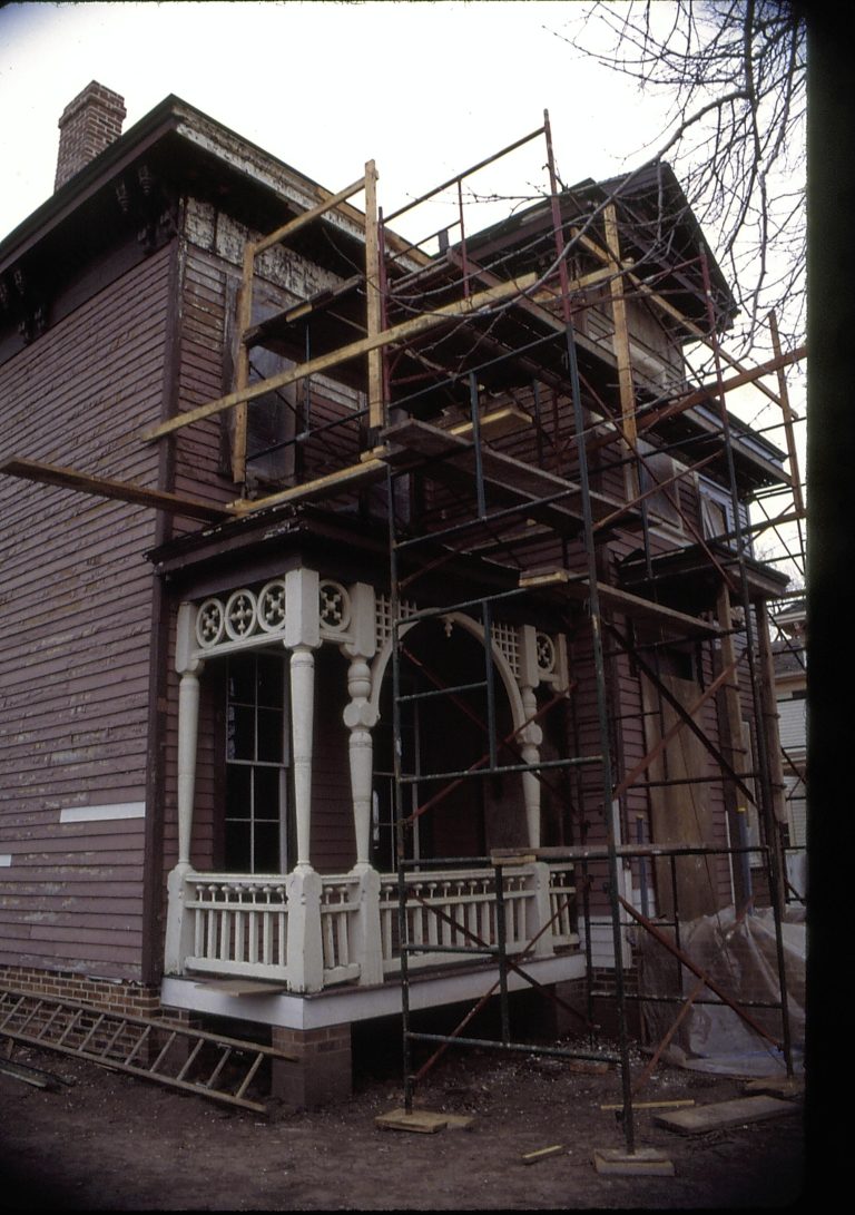 Dean House Lincoln Home NHS- Dean House restoration, 21 Dean House, restoration