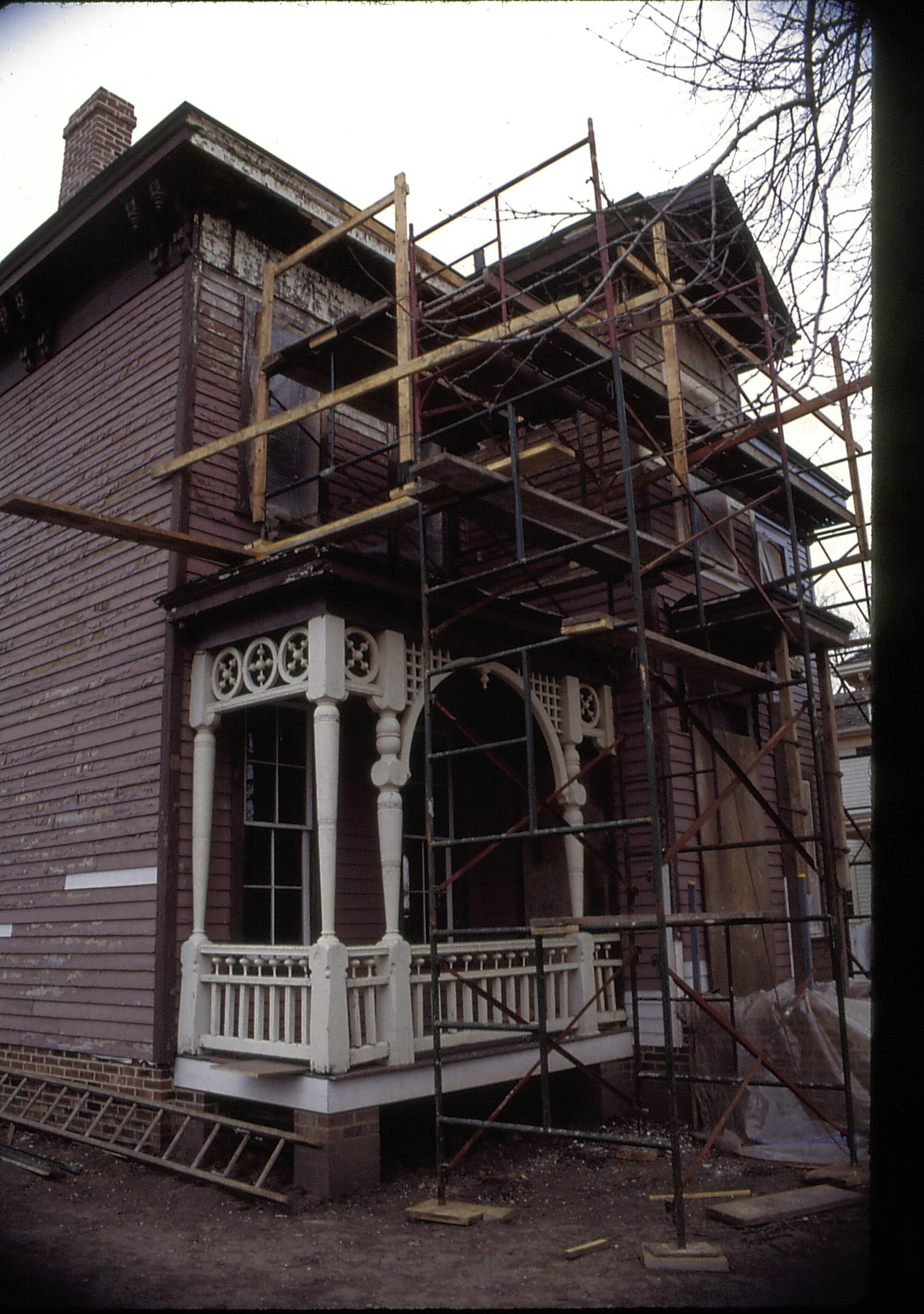 Dean House Lincoln Home NHS- Dean House restoration, 21 Dean House, restoration