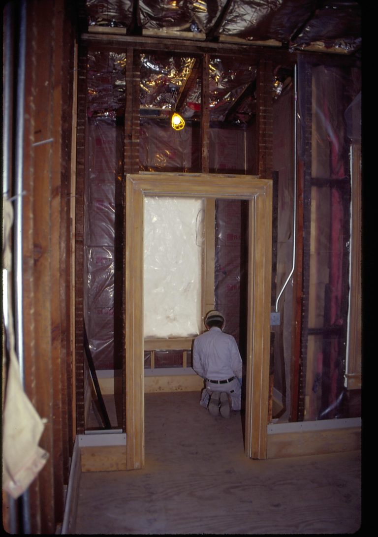 Dean House Lincoln Home NHS- Dean House restoration, 18 Dean House, restoration