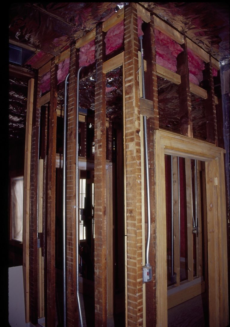 Dean House Lincoln Home NHS- Dean House restoration, 21 Dean House, restoration