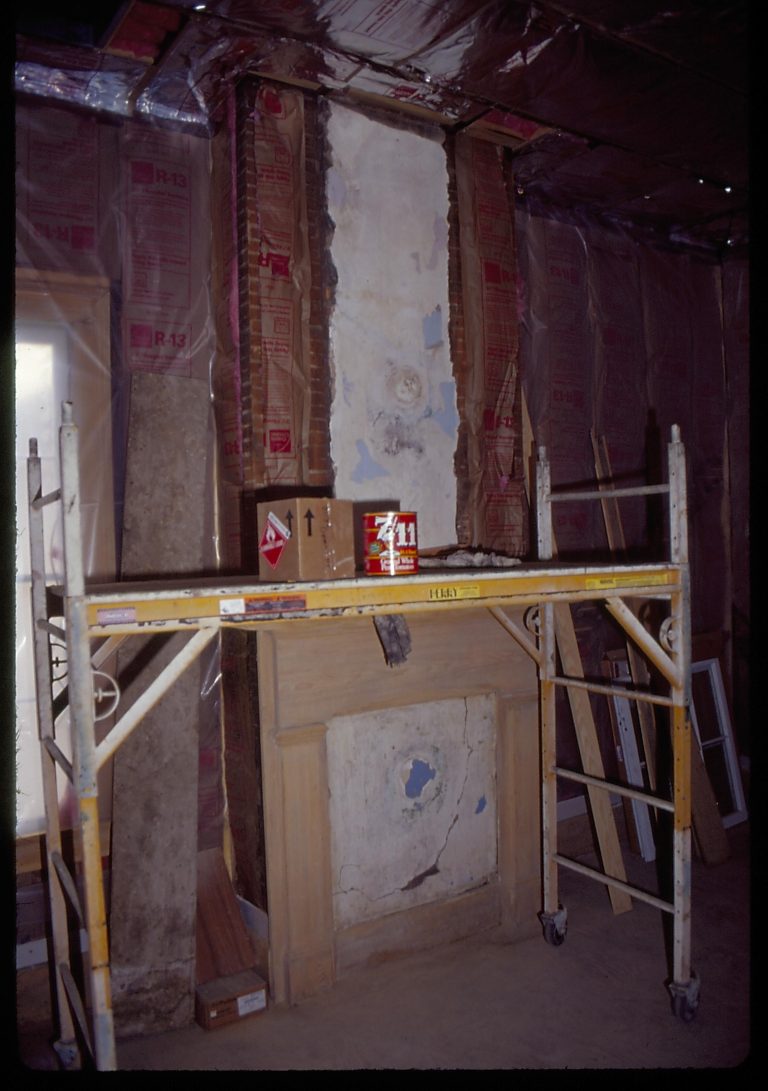 Dean House Lincoln Home NHS- Dean House restoration, 16 Dean House, restoration