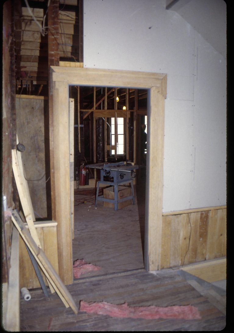 Dean House Lincoln Home NHS- Dean House restoration, 13 Dean House, restoration