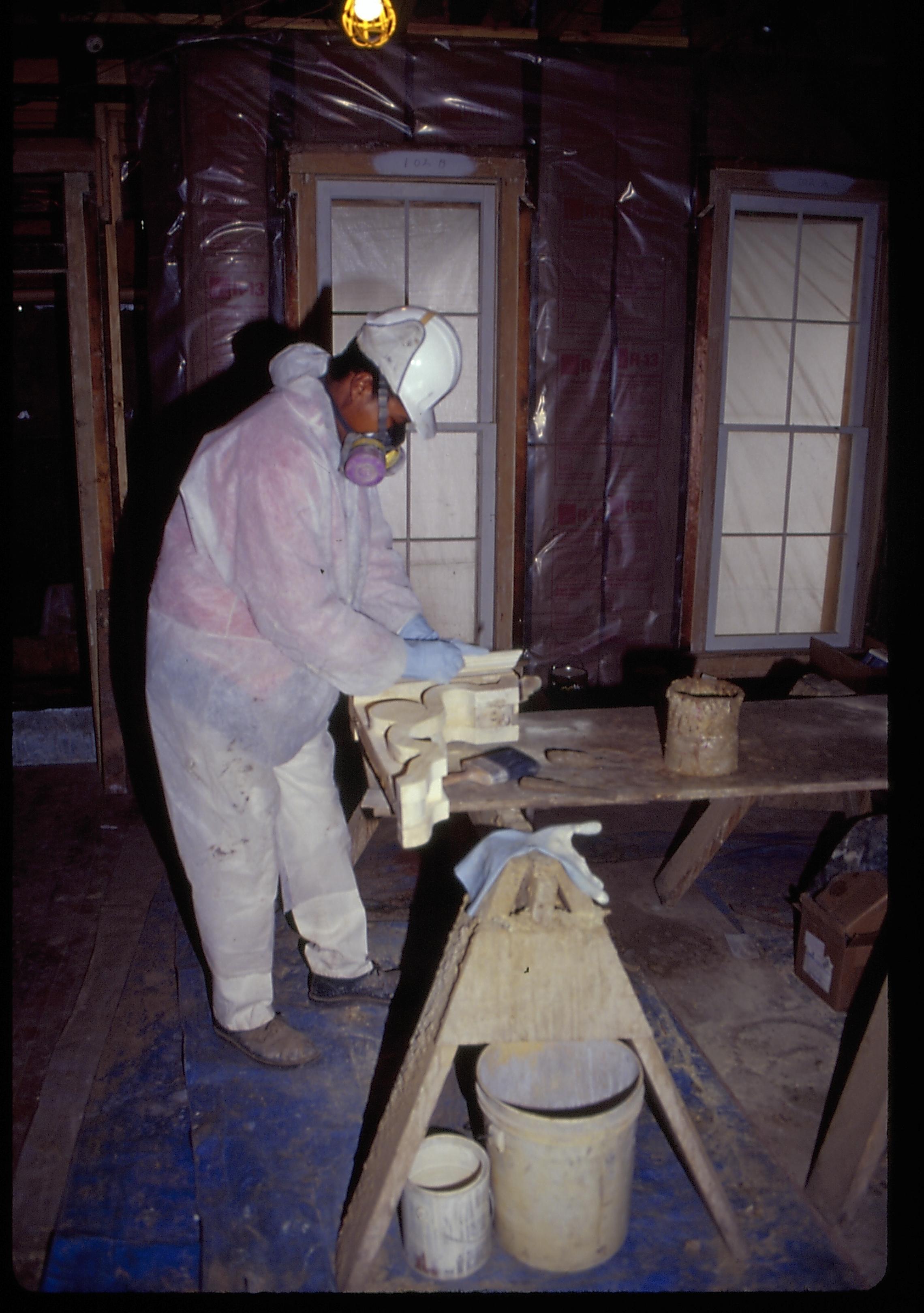Dean House Lincoln Home NHS- Dean House restoration, 10 Dean House, restoration