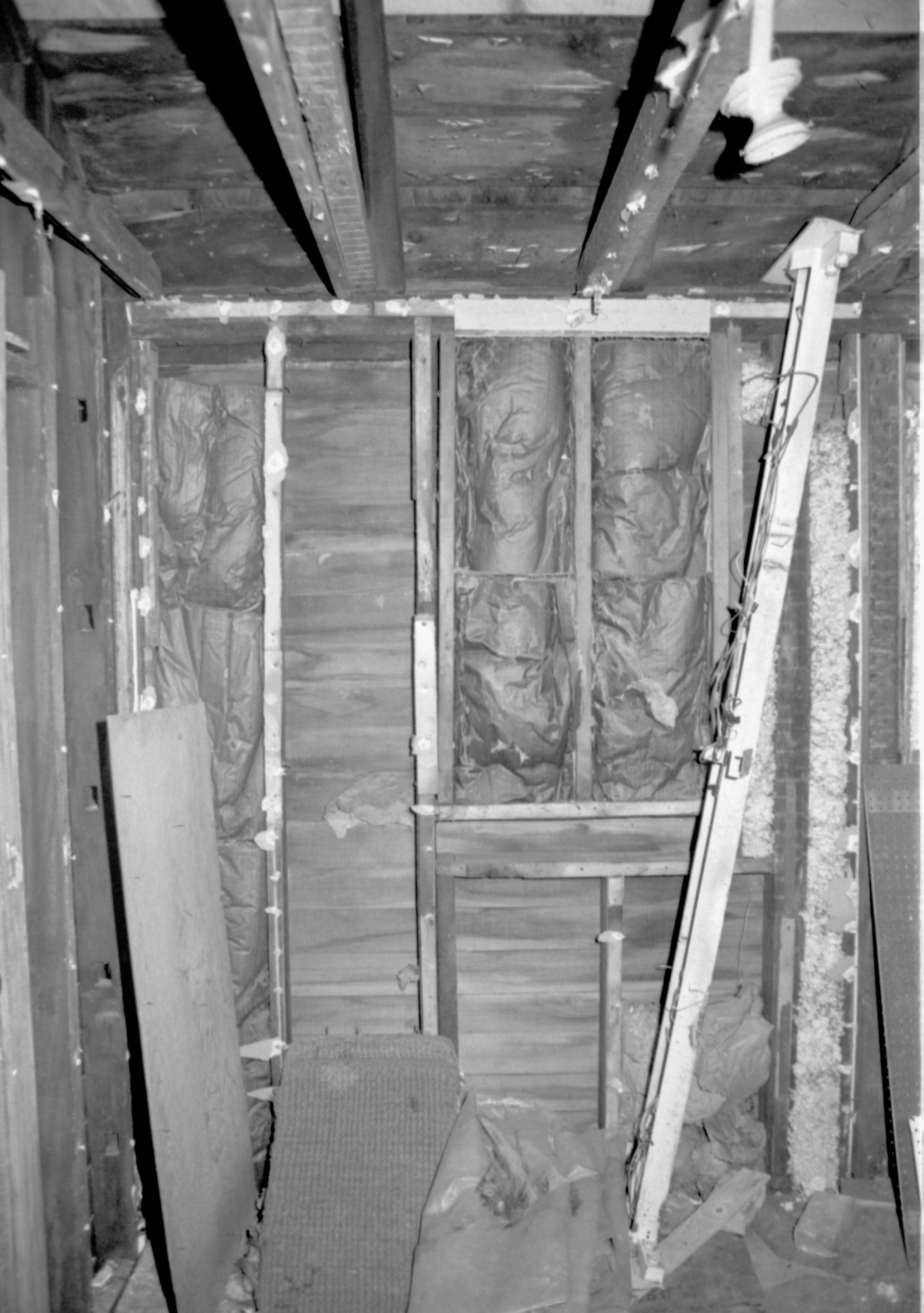 Dean House, bedroom 203, west wall Lincoln Home NHS- Dean House pre-restoration Dean House, restoration
