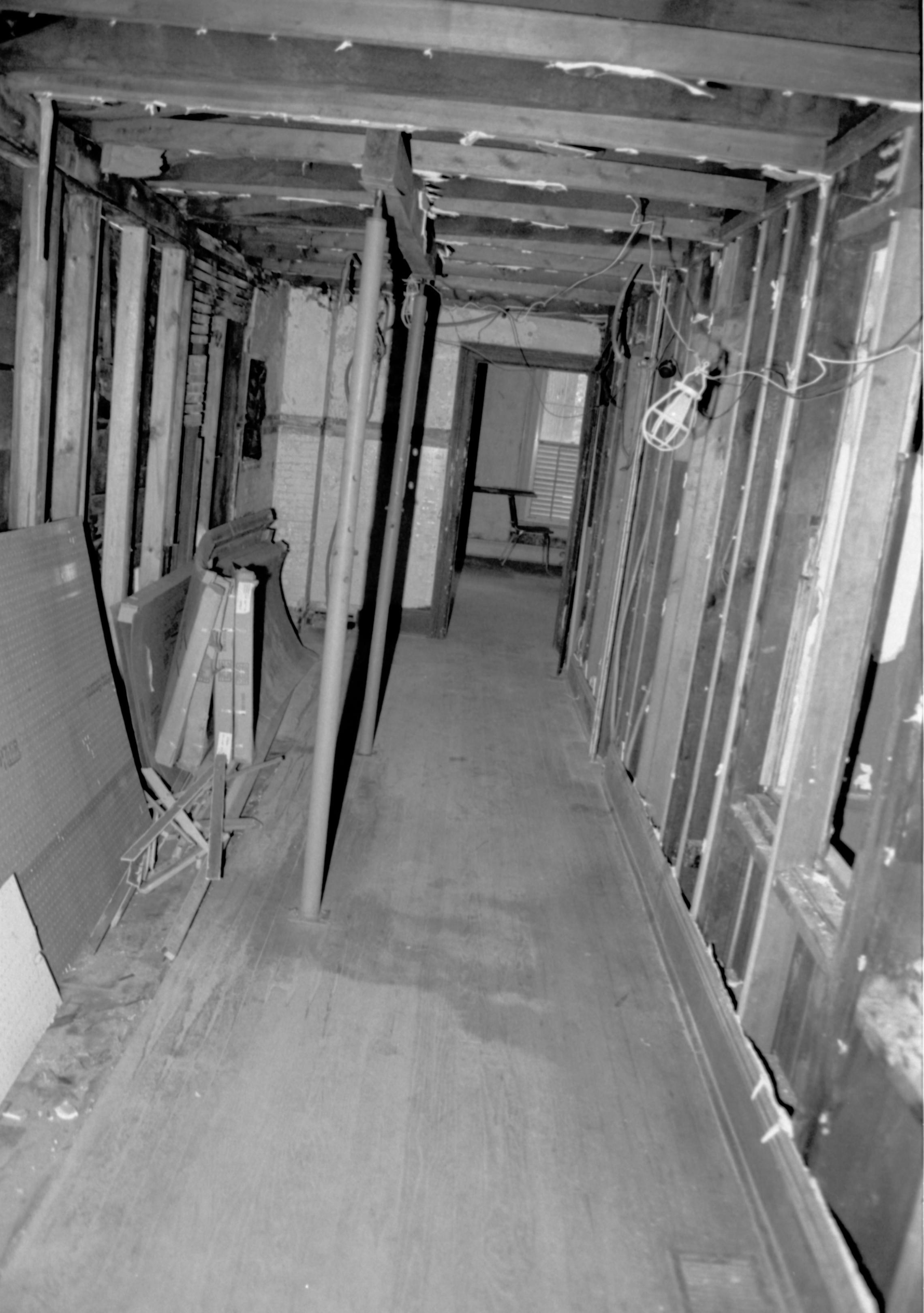 Dean House, bedroom 203, south wall Lincoln Home NHS- Dean House pre-restoration Dean House, restoration