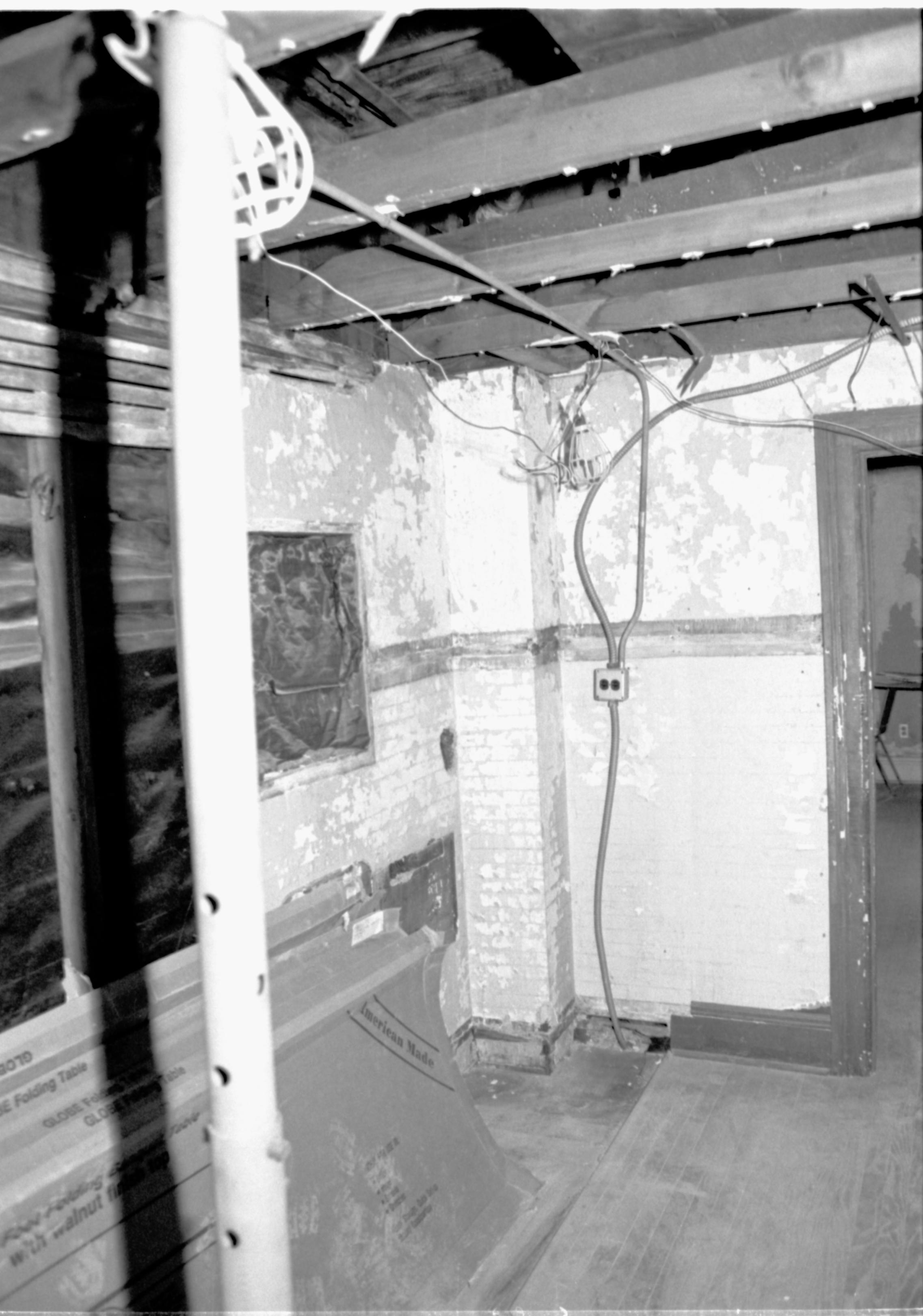 Dean House, ceiling, bedroom 203 (center) Lincoln Home NHS- Dean House pre-restoration Dean House, restoration