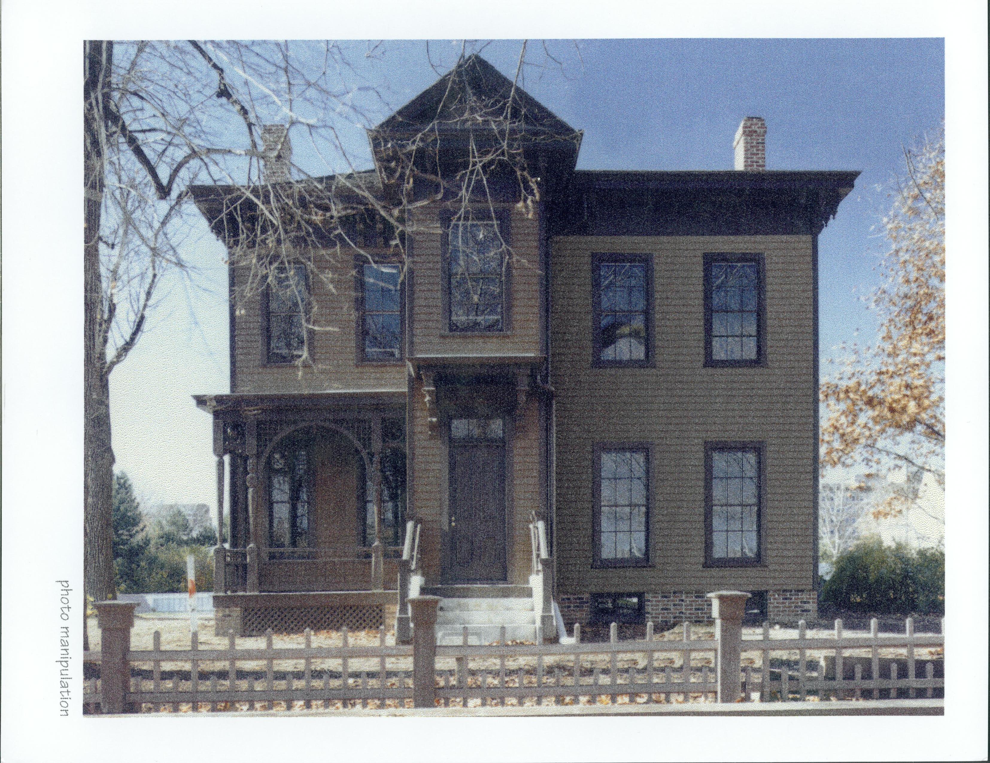 Dean House photo from Fischer-Wisnosky Architects Lincoln Home NHS- Dean House pre-restoration from Fischer-Wisnosky Architects Dean House, restoration