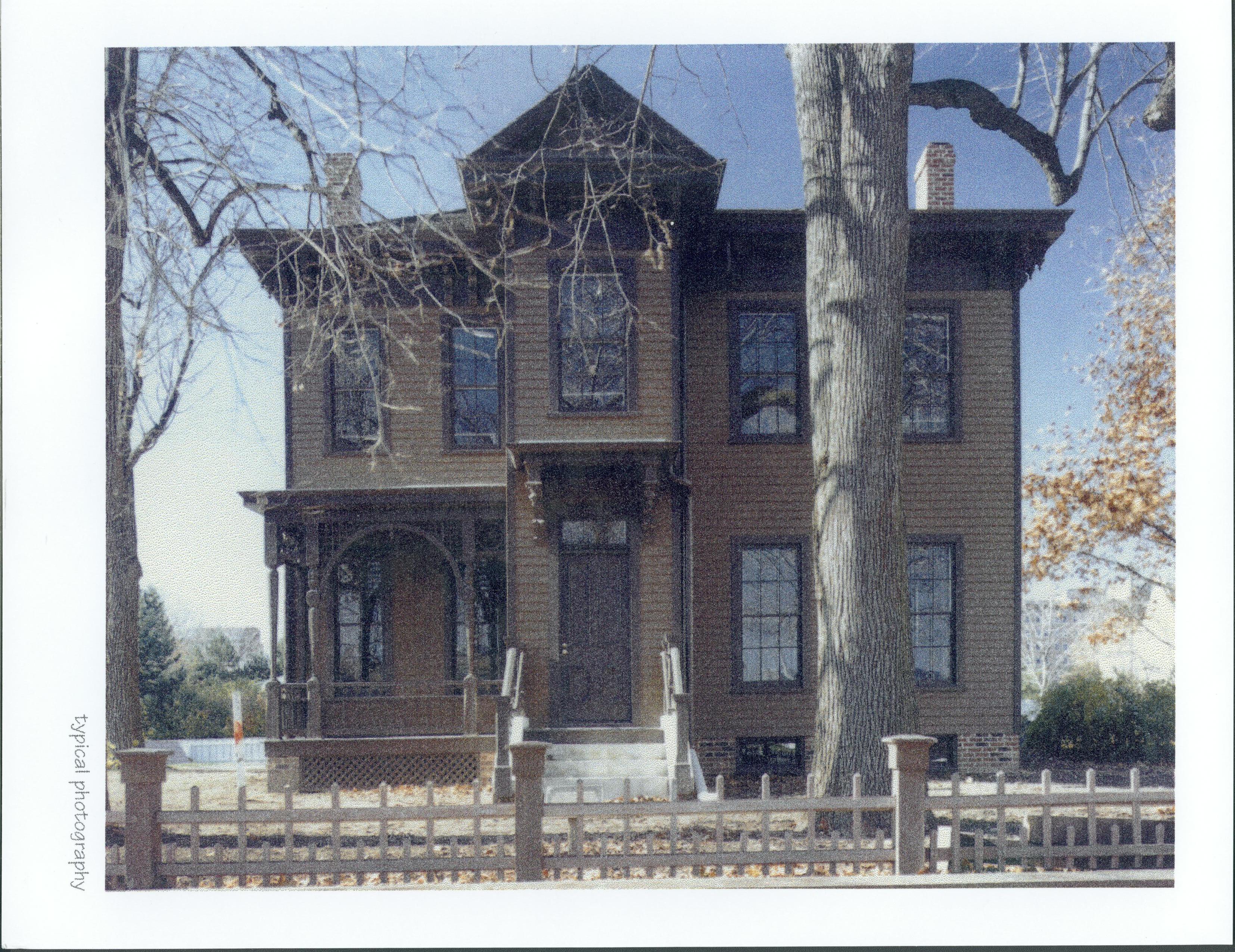 Dean House photo from Fischer-Wisnosky Architects Lincoln Home NHS- Dean House pre-restoration from Fischer-Wisnosky Architects Dean House, restoration