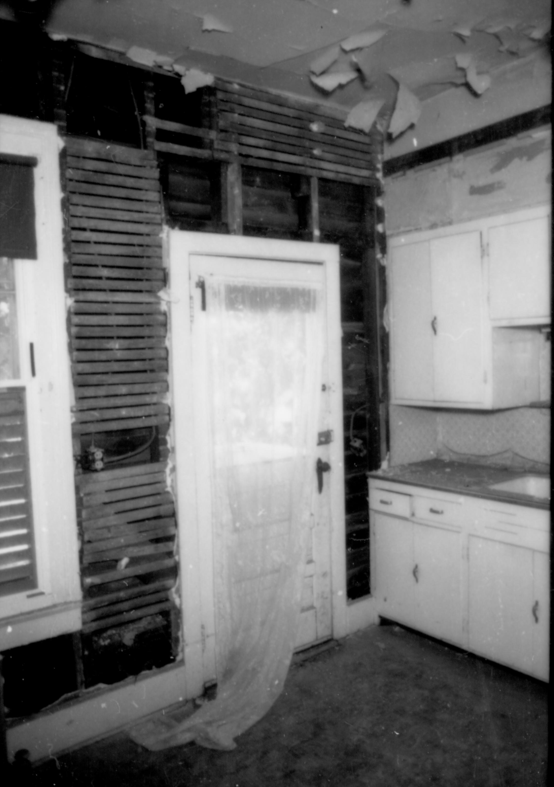 Dean House  Lincoln Home NHS- Dean House pre-restoration, 87648 Dean House, restoration